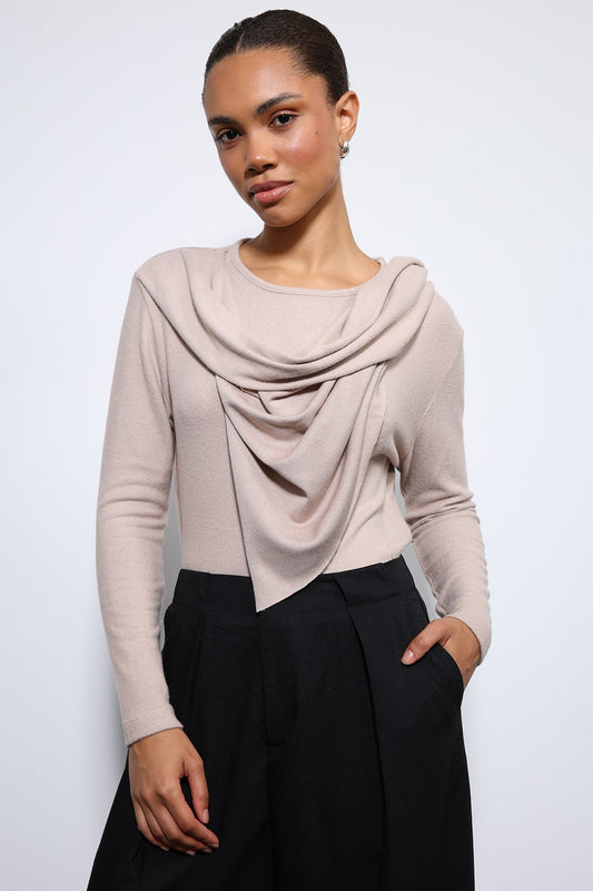 Antioch Draped Shawl with Detailed Top