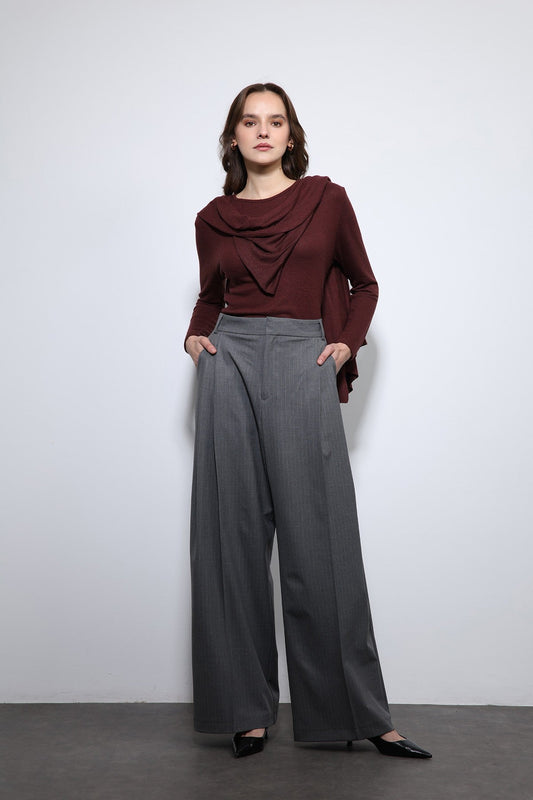 Antioch Draped Shawl with Detailed Top