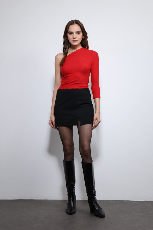 Antioch Asymmetrical Neckline Top