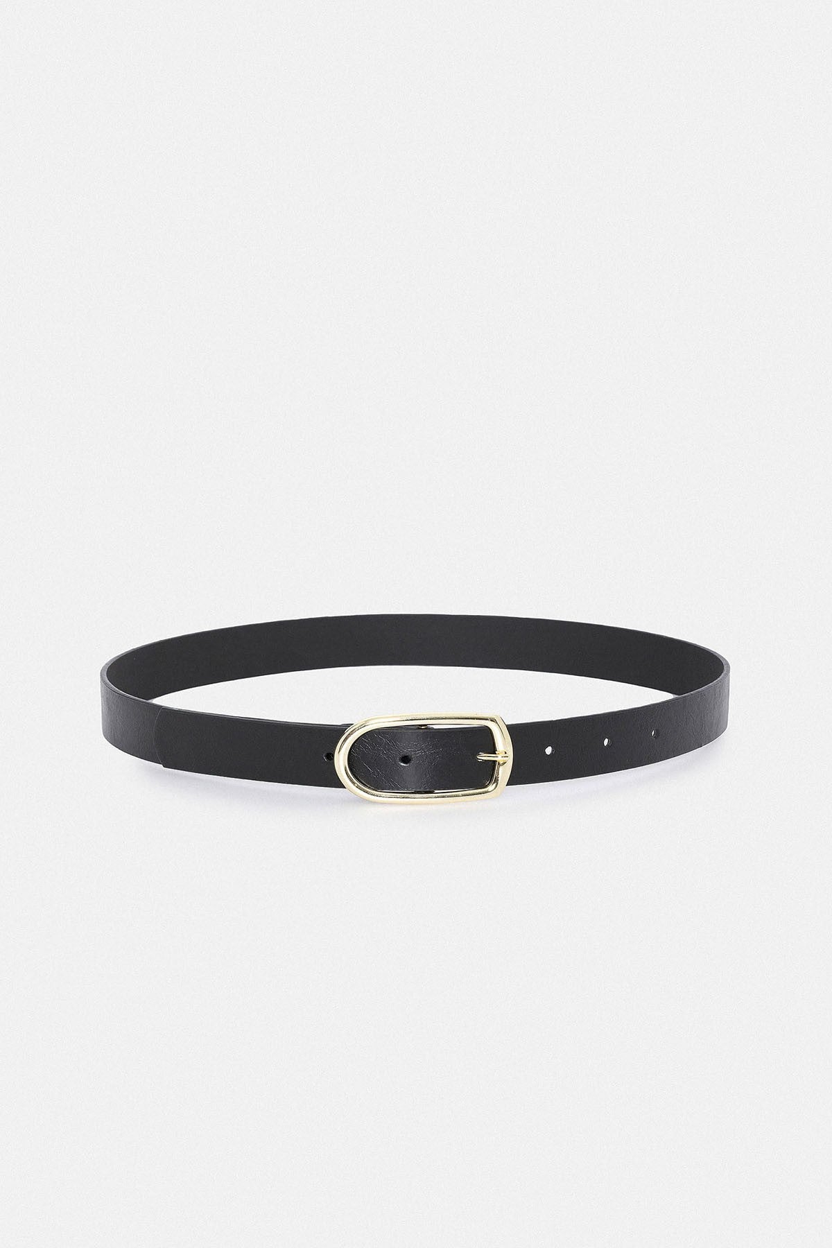 Antioch Black Faux Leather Women's Belt