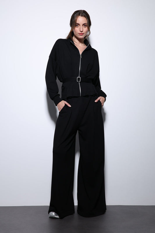 Antioch Belted Wide-Leg Pants Suit