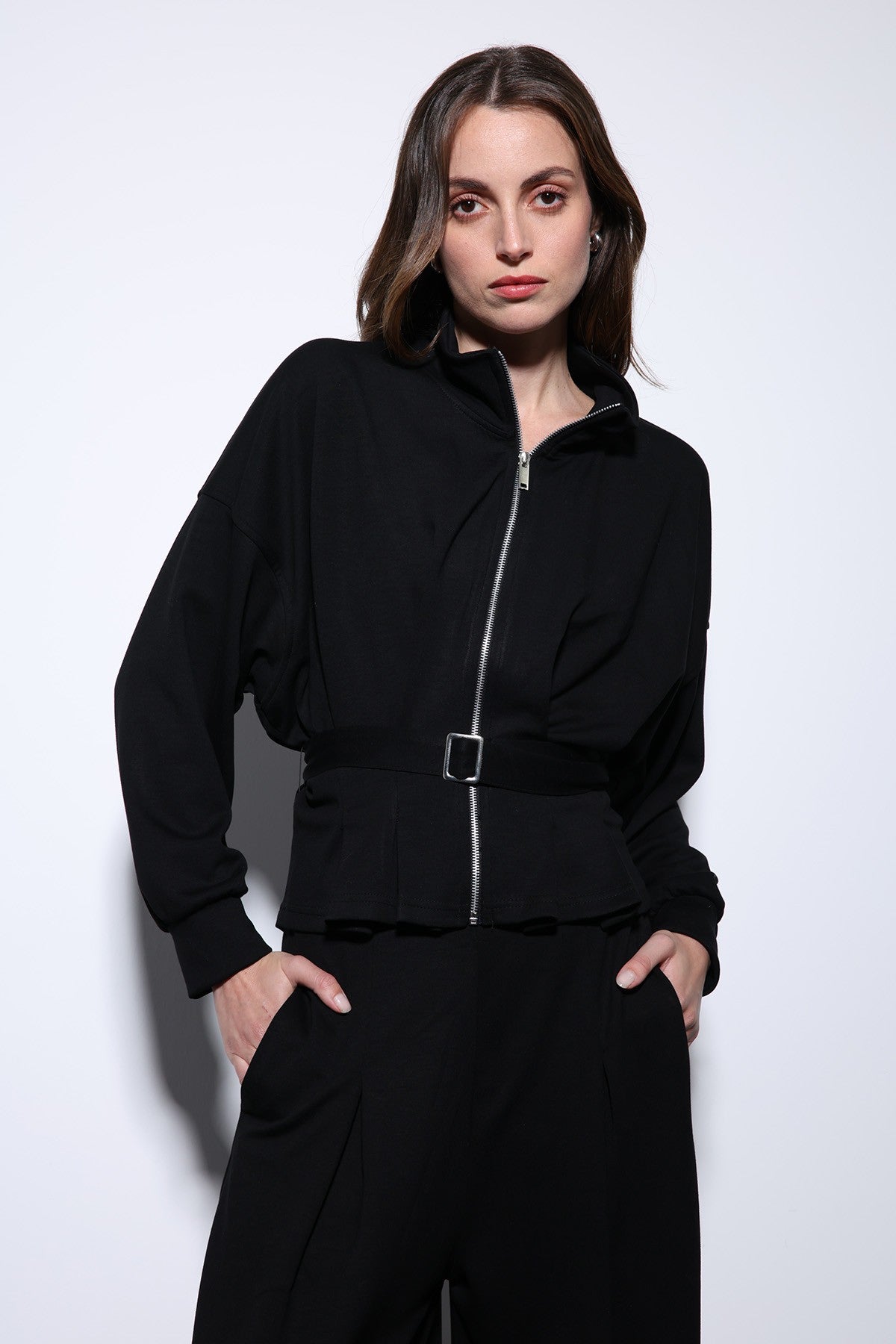Antioch Belted Wide-Leg Pants Suit