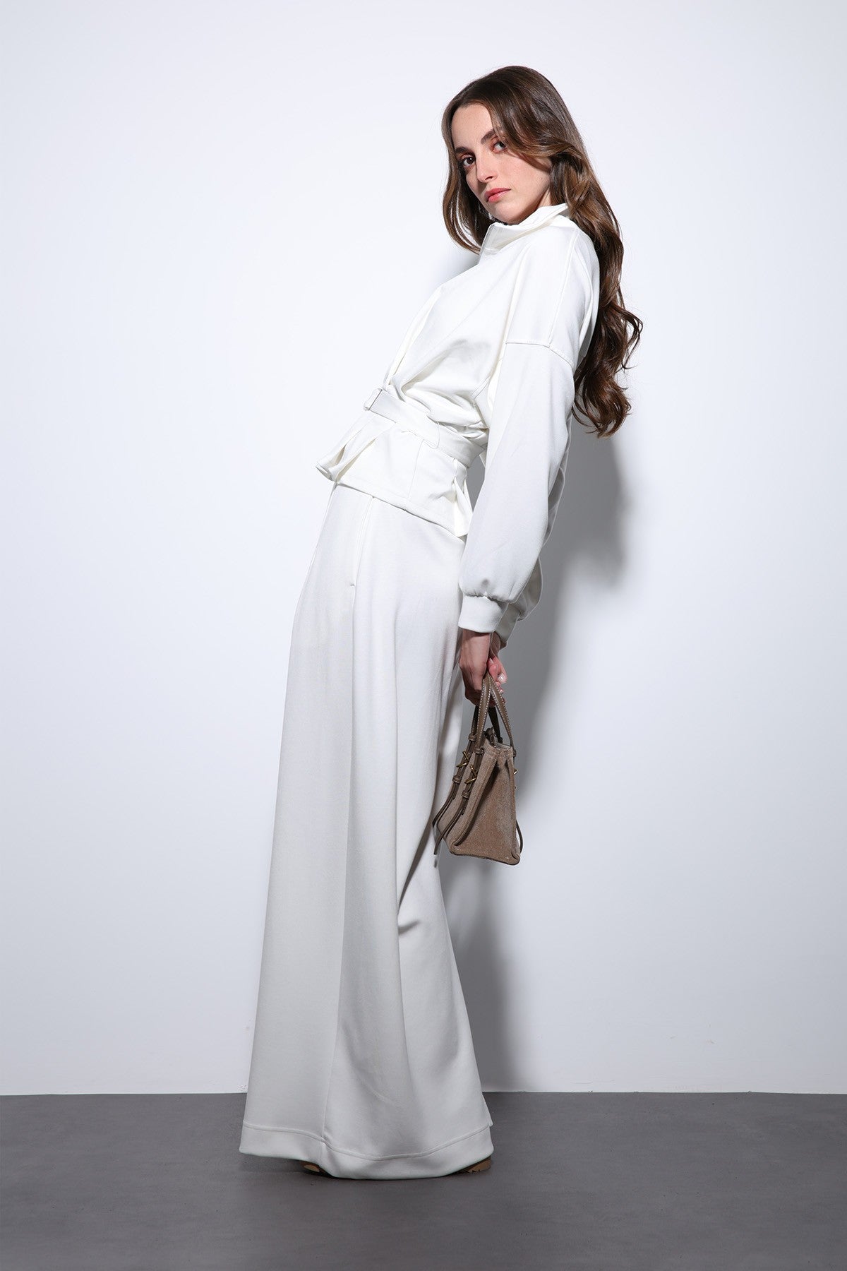Antioch Belted Wide-Leg Pants Suit