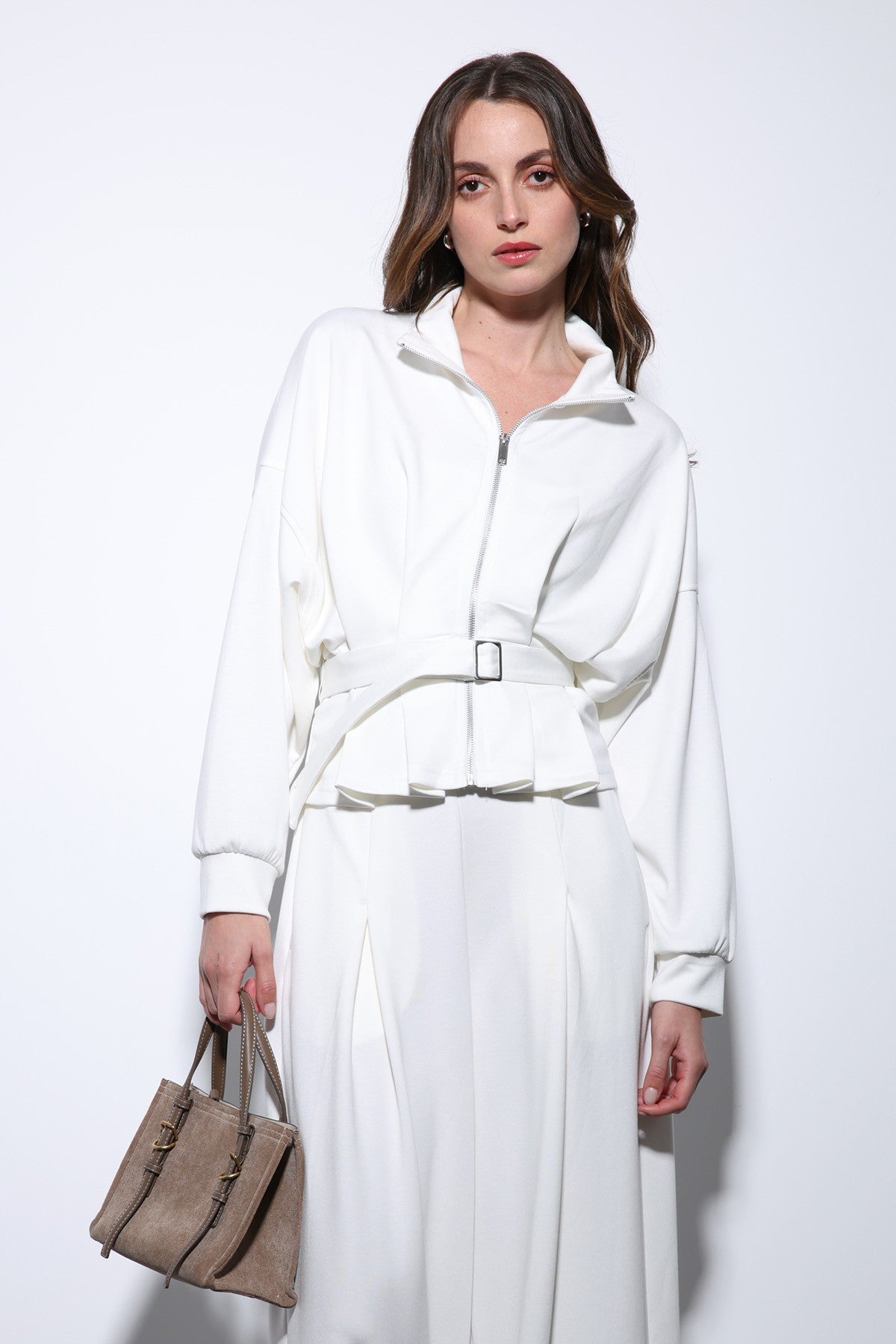 Antioch Belted Wide-Leg Pants Suit