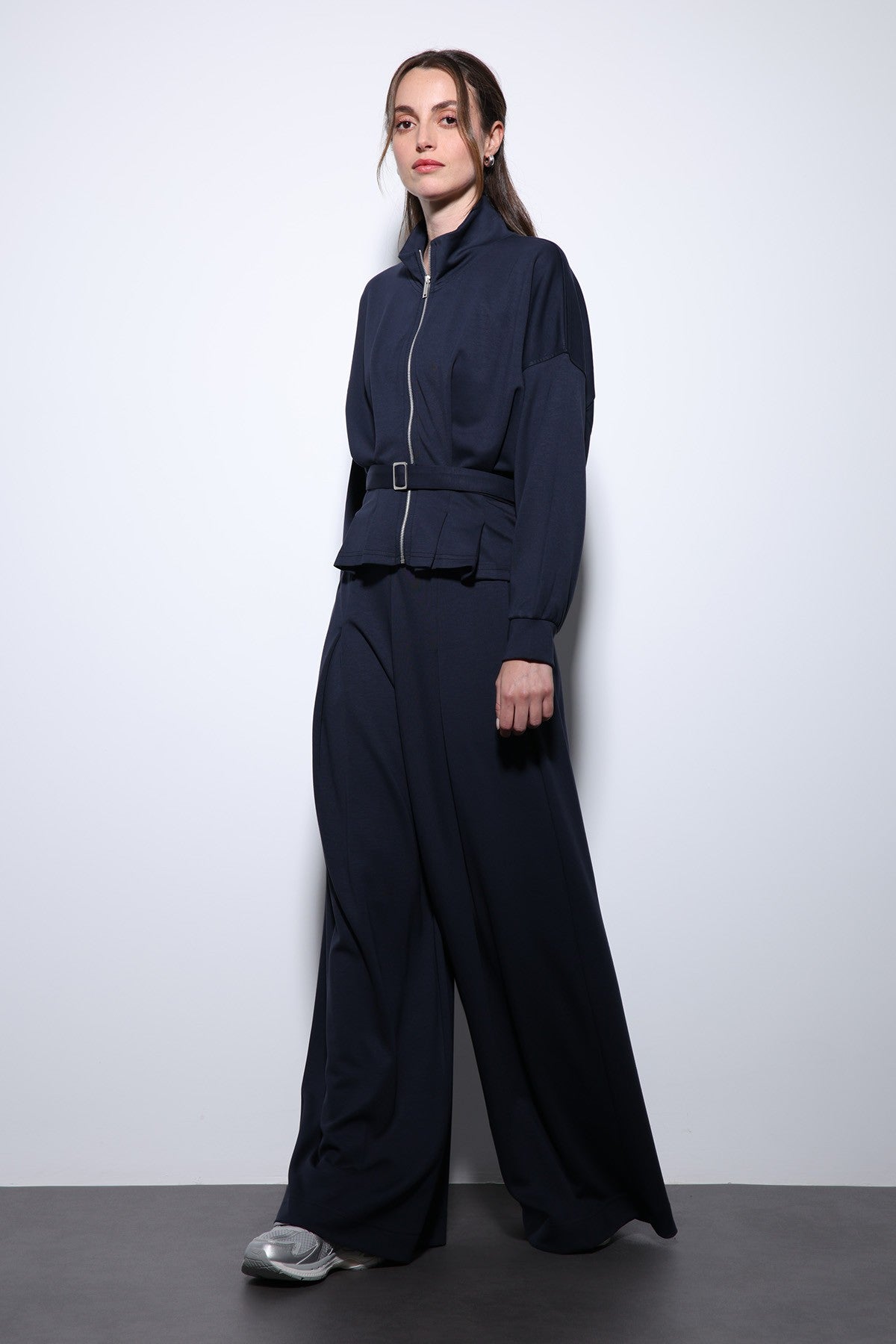 Antioch Belted Wide-Leg Pants Suit