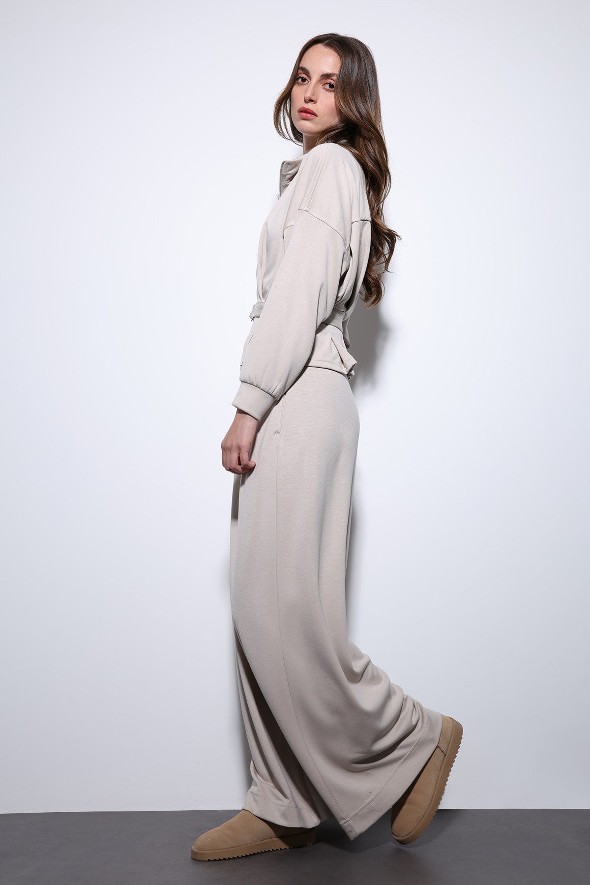 Antioch Belted Wide-Leg Pants Suit