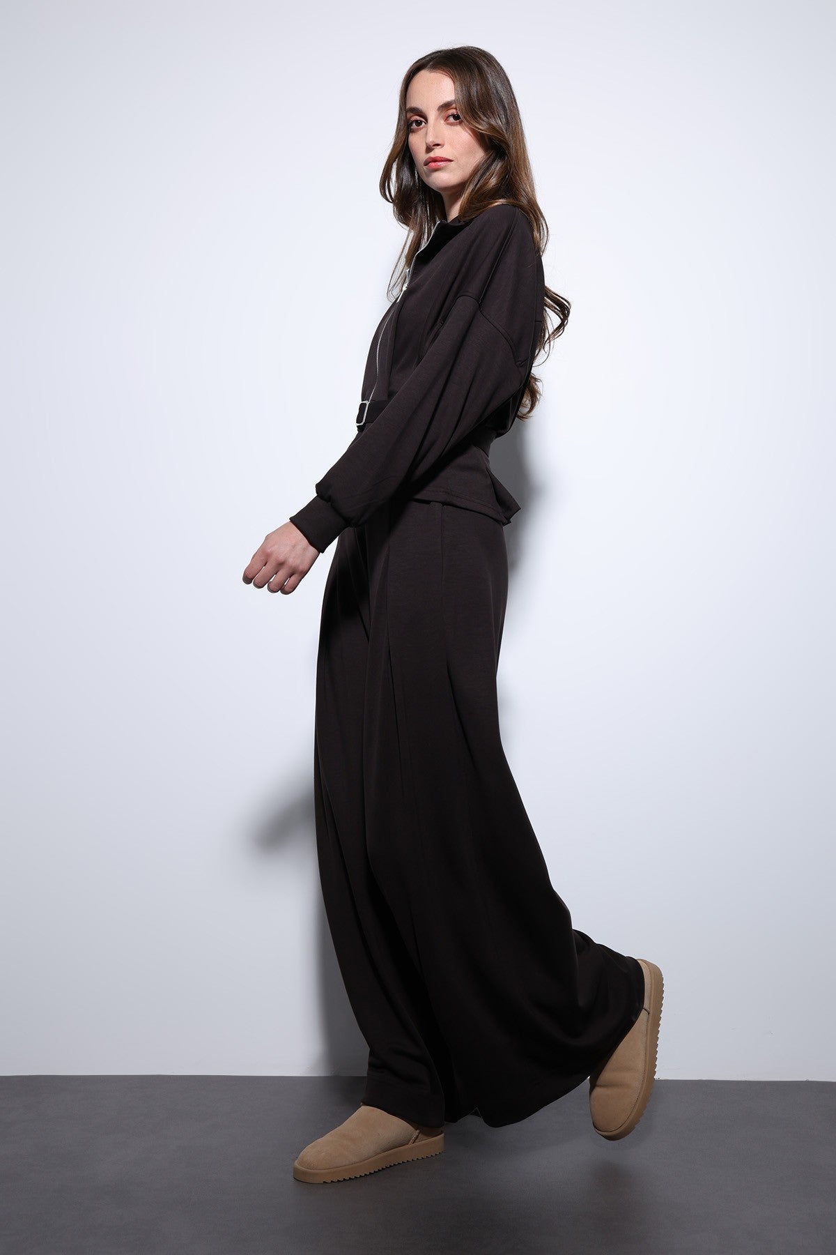 Antioch Belted Wide-Leg Pants Suit