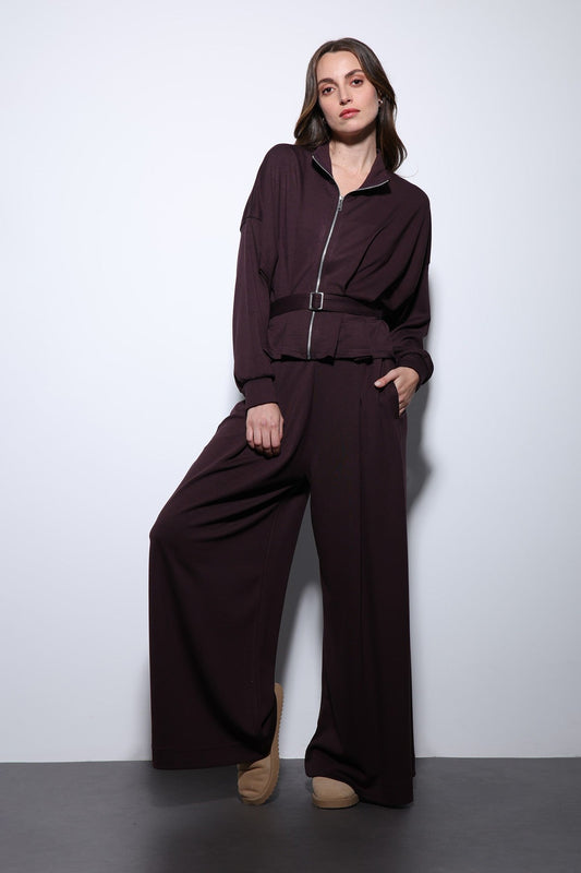 Antioch Belted Wide-Leg Pants Suit