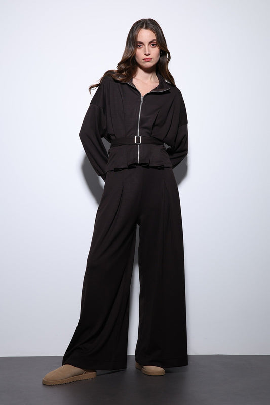 Antioch Belted Wide-Leg Pants Suit