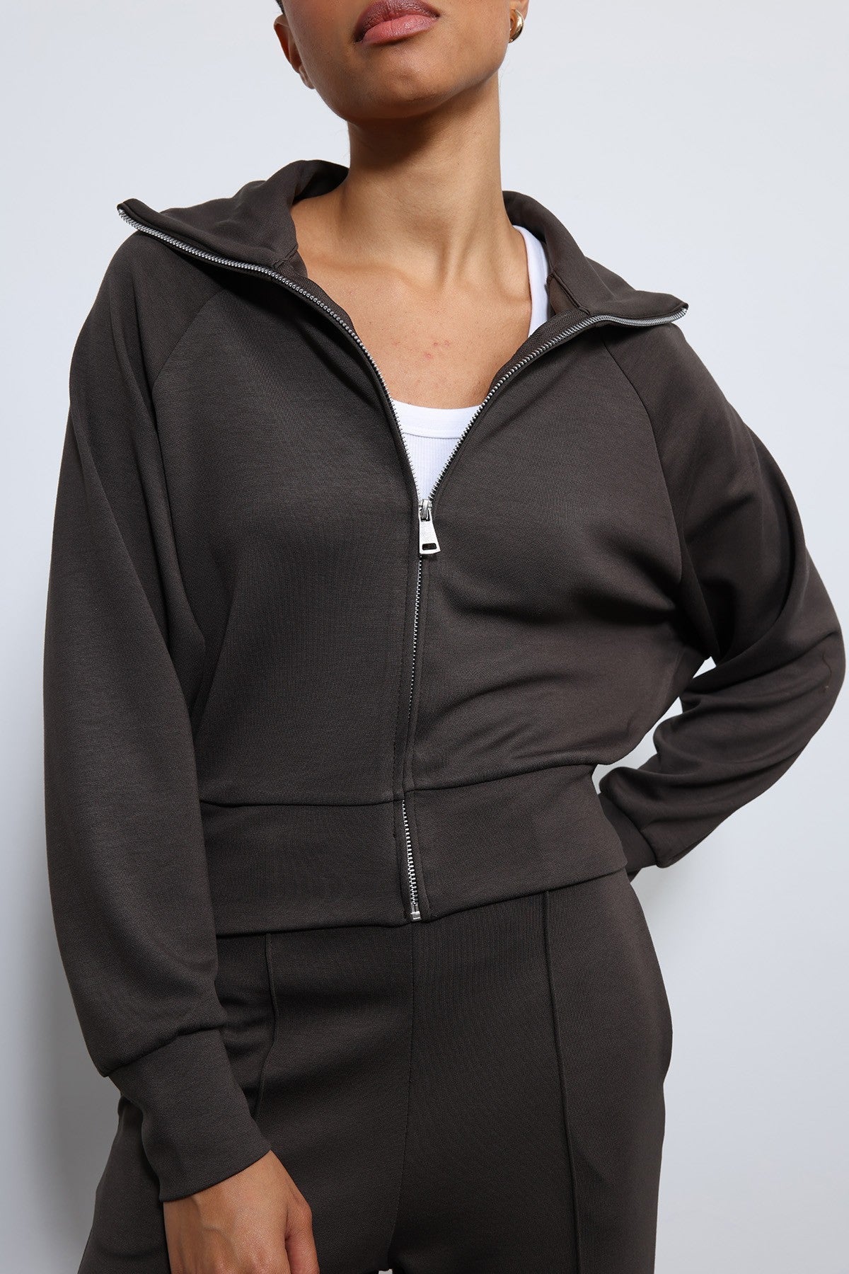 Women's Zipper-Front Sweatsuit Set