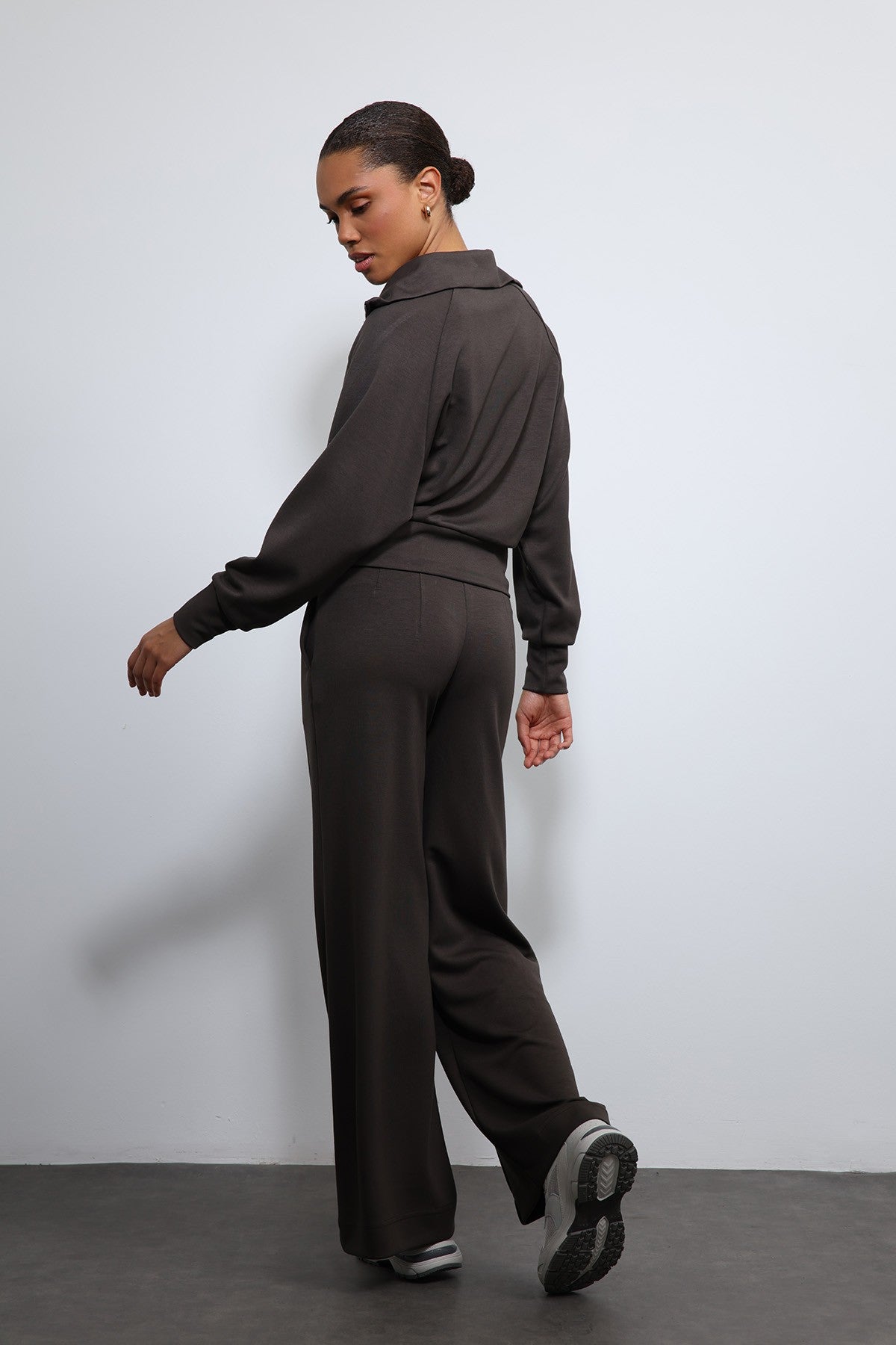 Women's Zipper-Front Sweatsuit Set