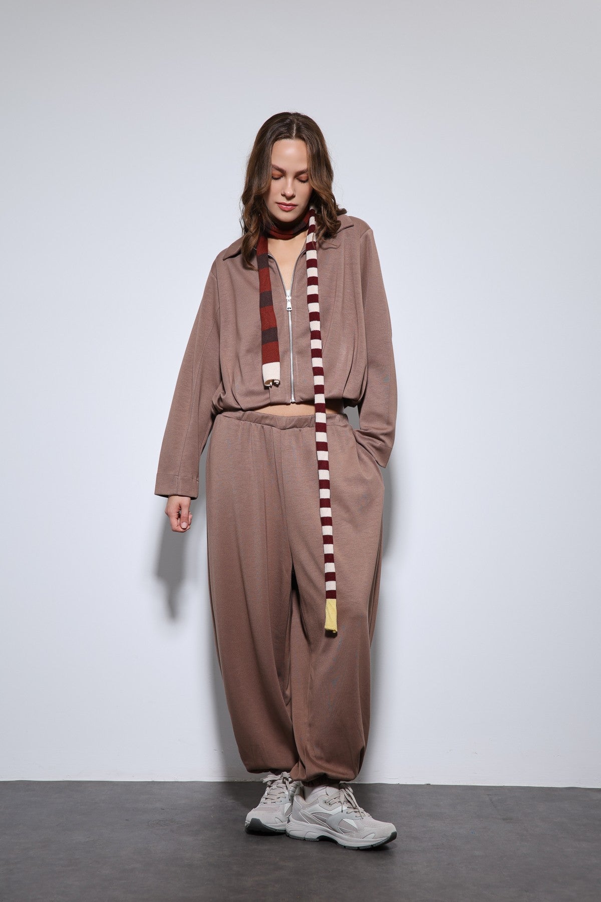 Antioch Oversized Jacket and Elastic-Cuffed Pants Sweatsuit Set