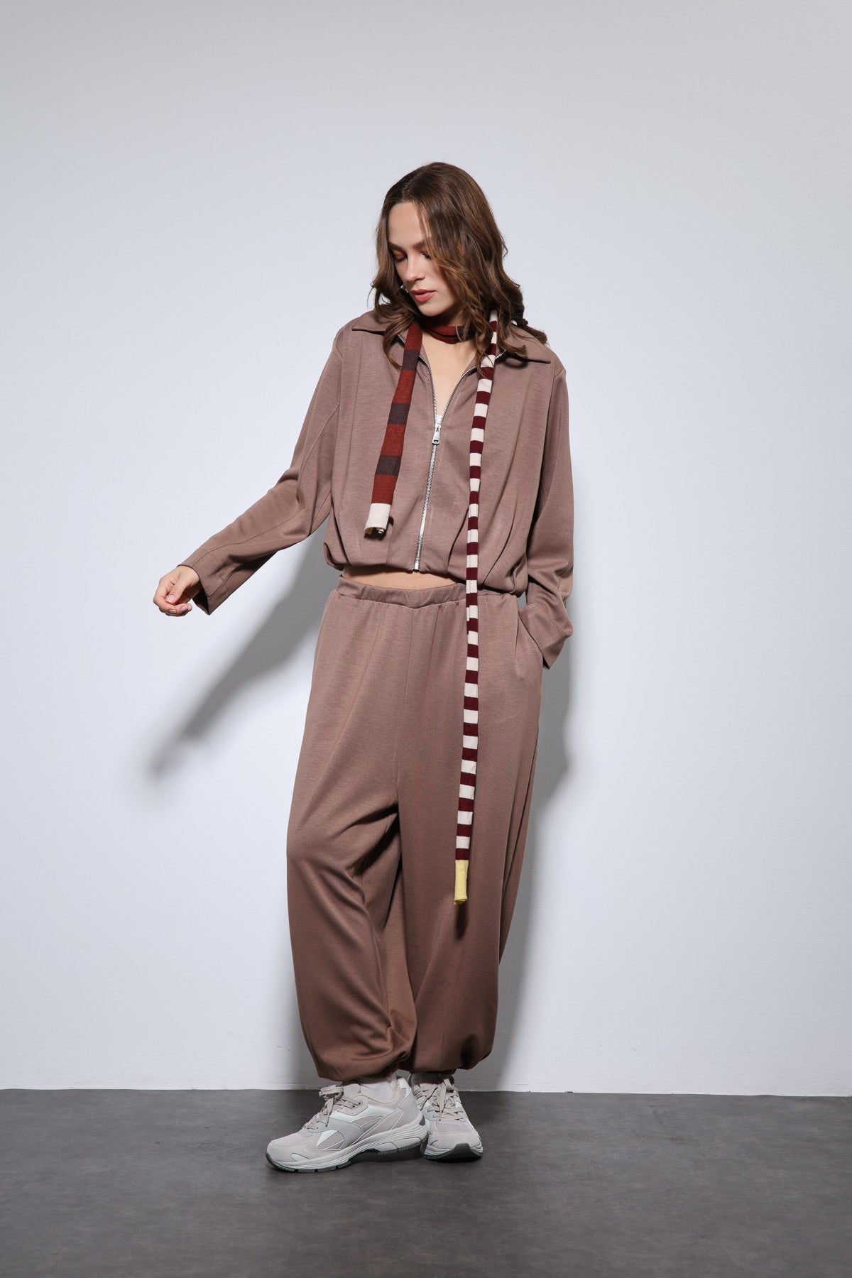 Antioch Oversized Jacket and Elastic-Cuffed Pants Sweatsuit Set