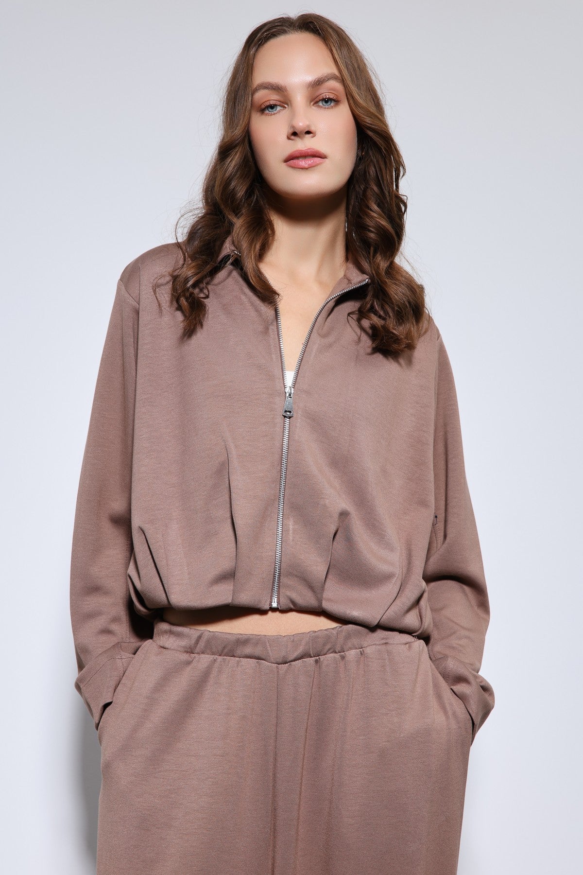 Antioch Oversized Jacket and Elastic-Cuffed Pants Sweatsuit Set