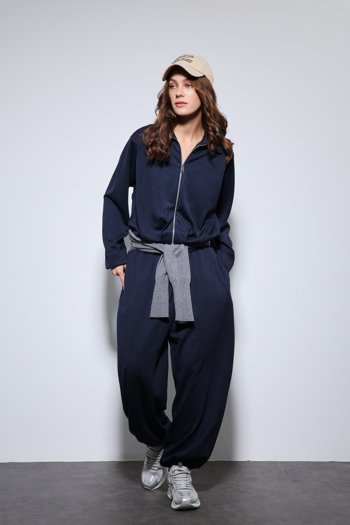 Antioch Oversized Jacket and Elastic-Cuffed Pants Sweatsuit Set