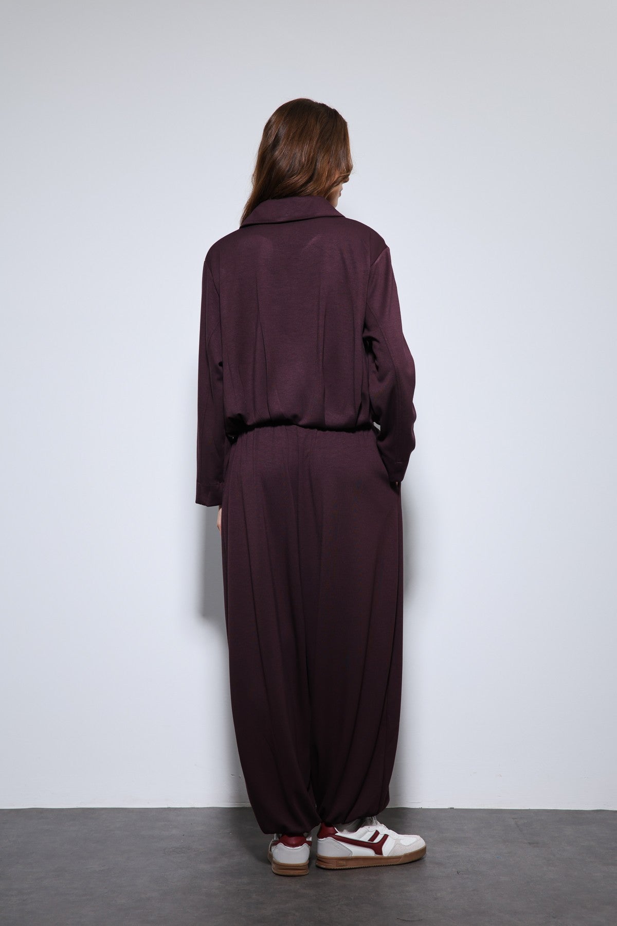 Oversized Jacket and Elastic-Cuffed Sweatpants Set