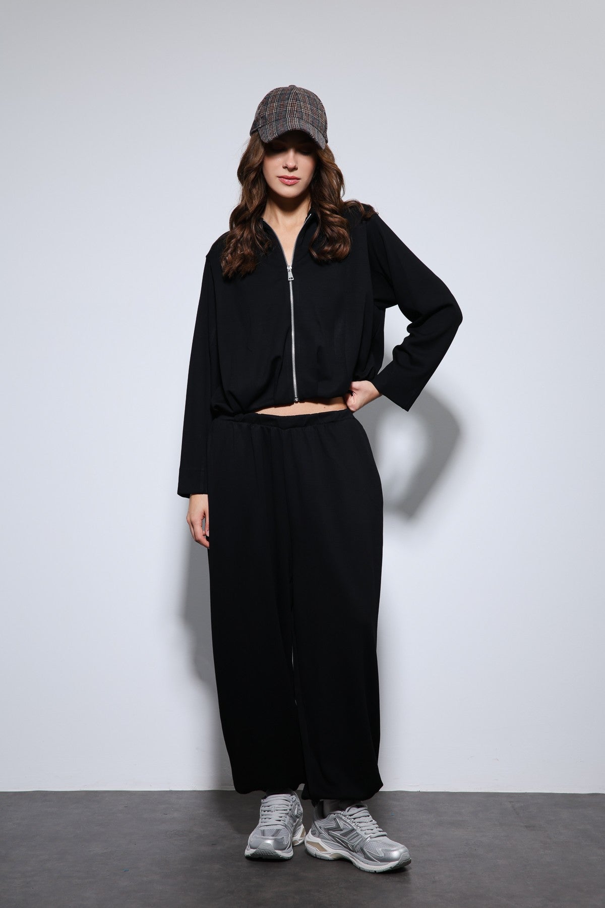 Antioch Oversized Jacket and Elastic-Cuffed Pants Sweatsuit Set