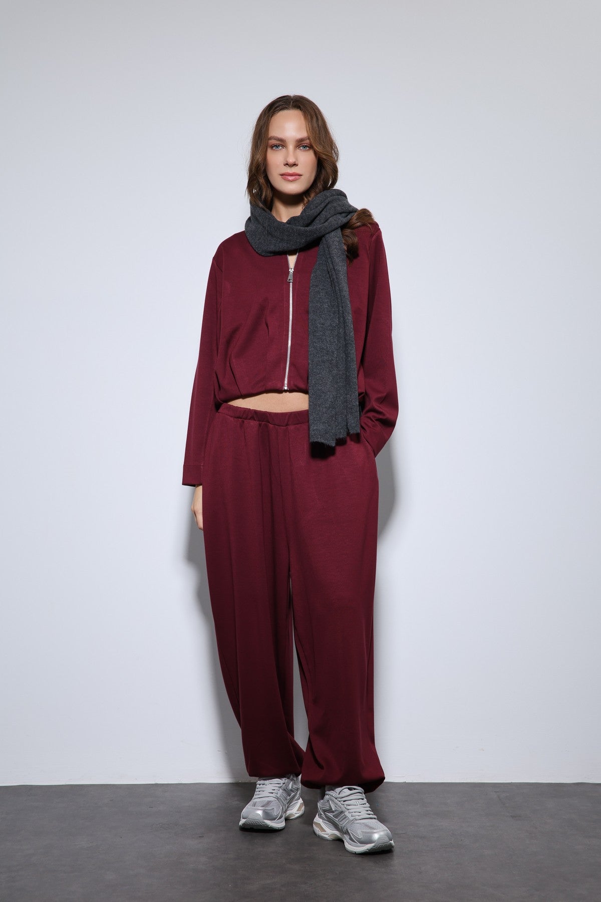 Antioch Oversized Jacket and Elastic-Cuffed Pants Sweatsuit Set