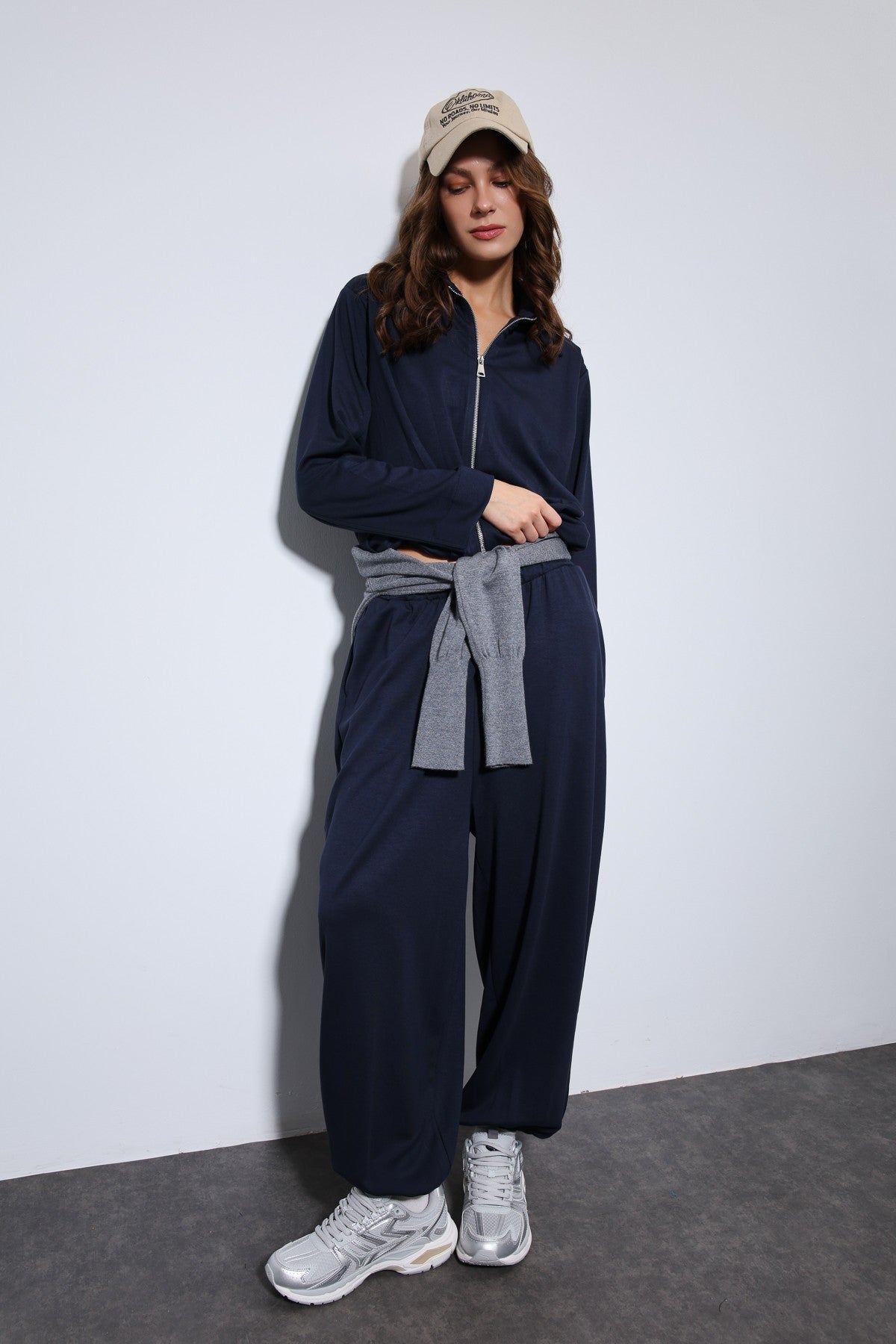 Antioch Oversized Jacket and Elastic-Cuffed Pants Sweatsuit Set