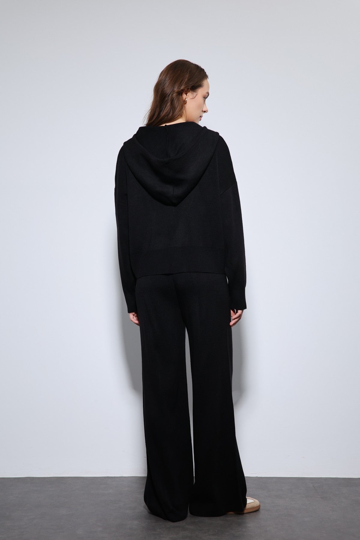 Antioch Hooded Top and Wide-Leg Knit Set