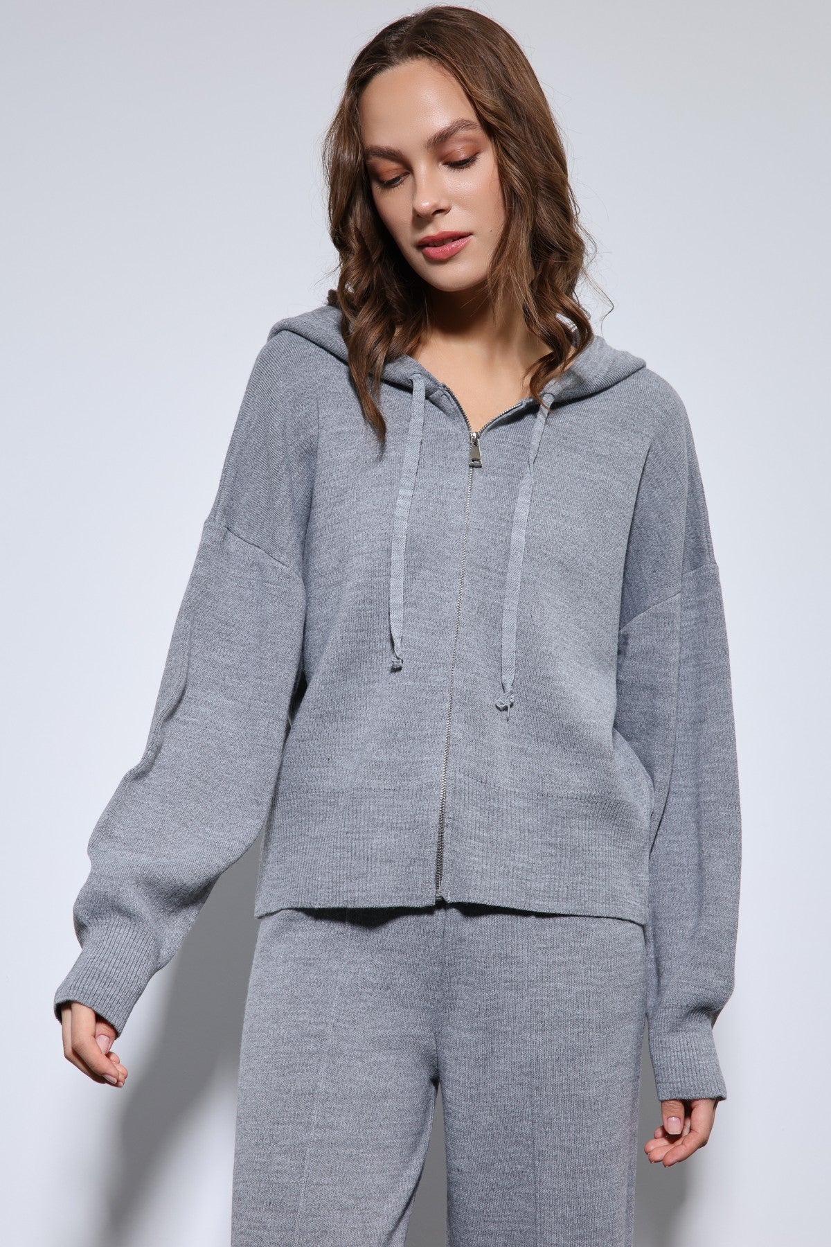 Antioch Hooded Top and Wide-Leg Knit Set