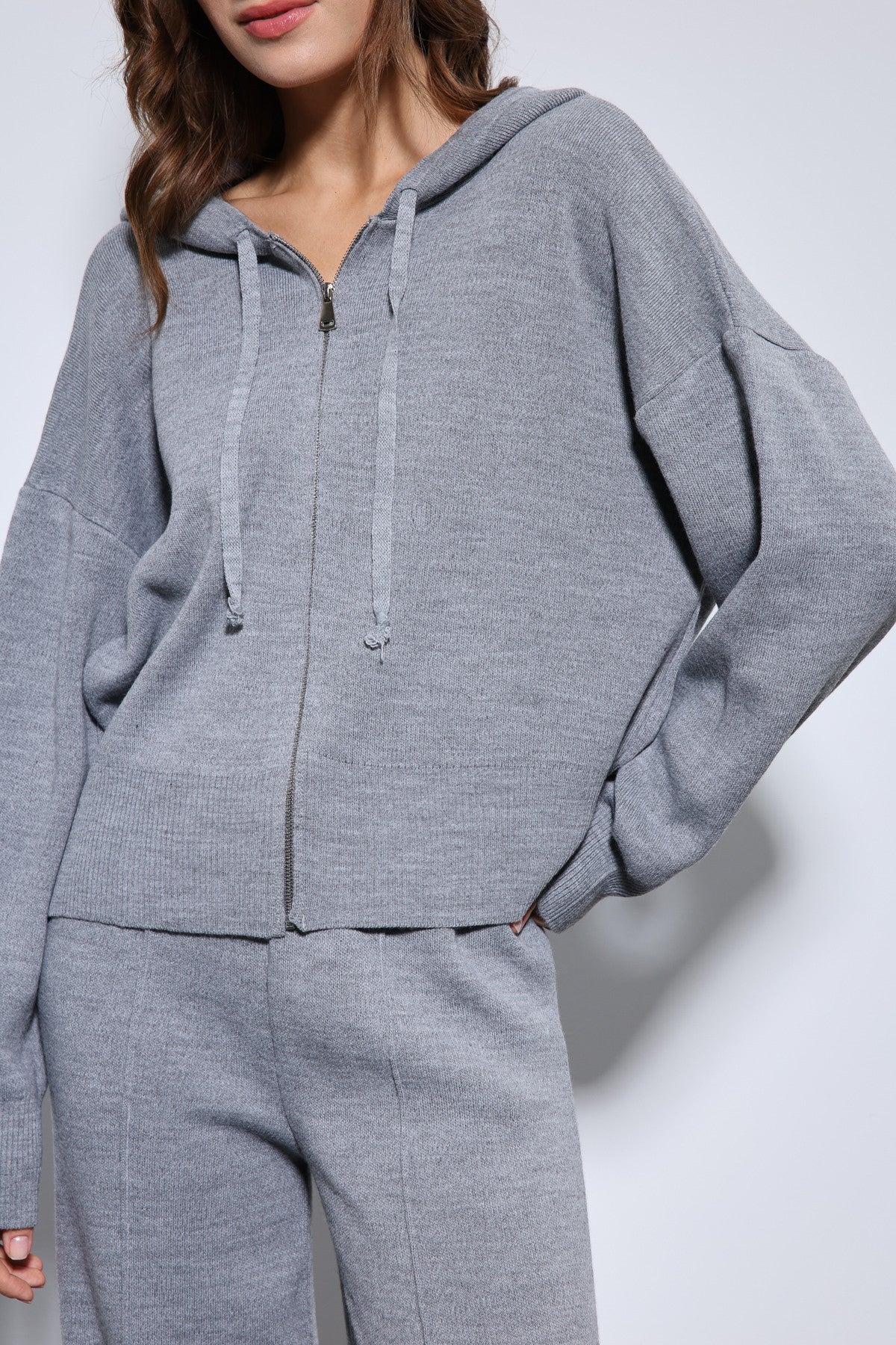 Antioch Hooded Top and Wide-Leg Knit Set