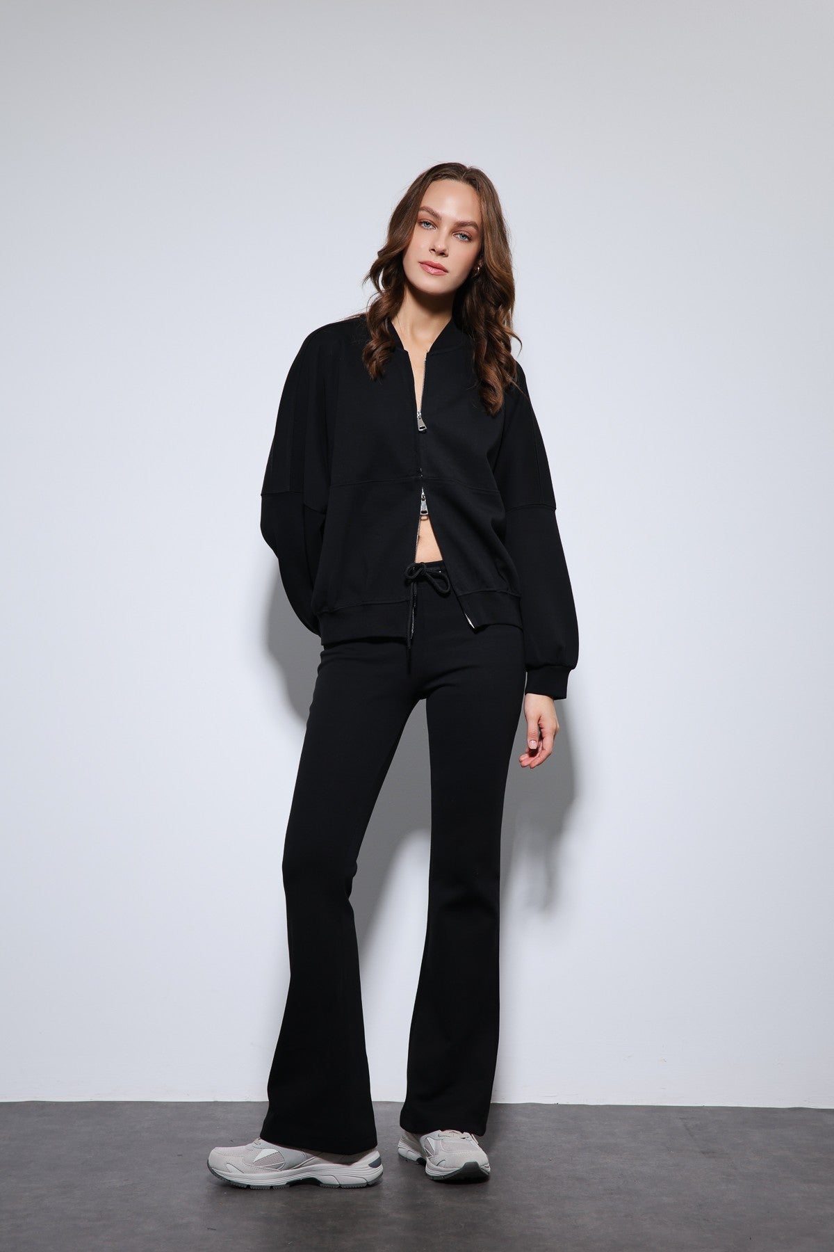 Antioch Bomber Jacket and Flared-Leg Sweatpants Set