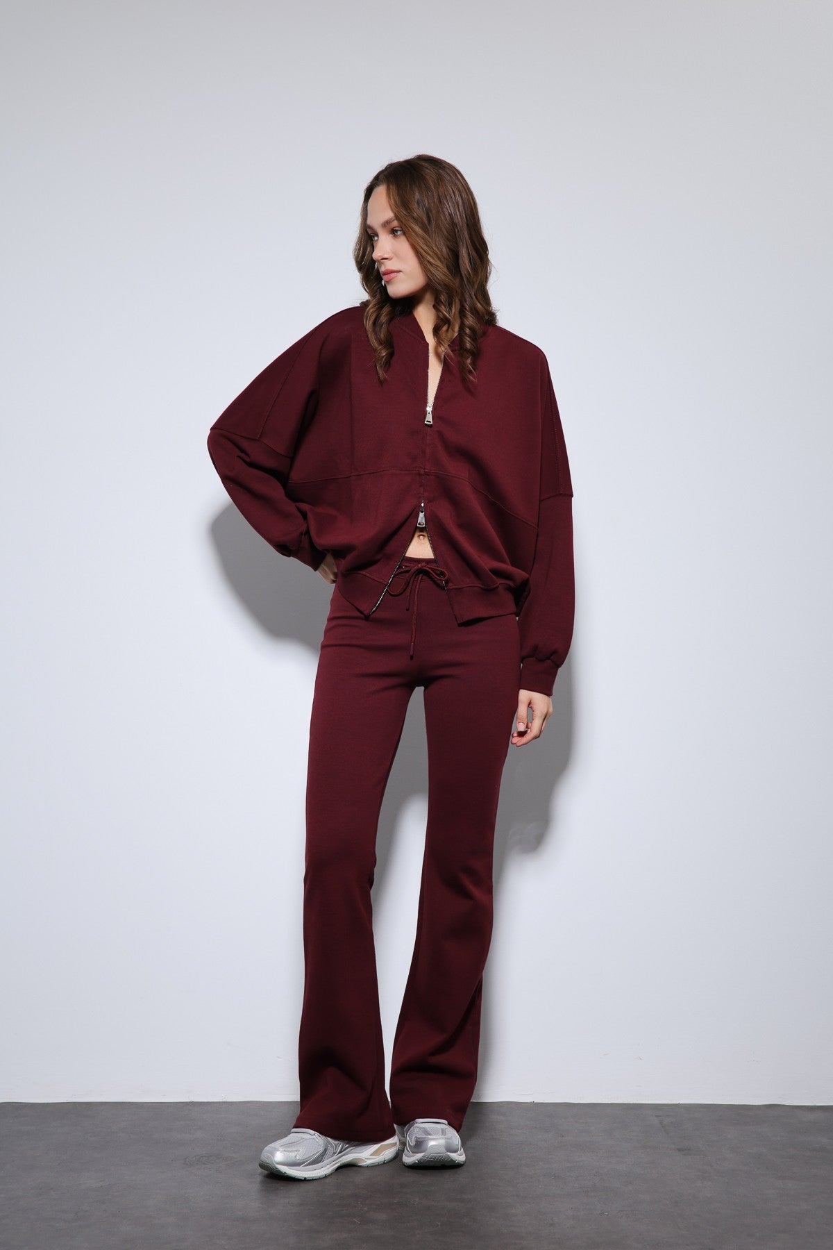Antioch Bomber Jacket and Flared-Leg Sweatpants Set