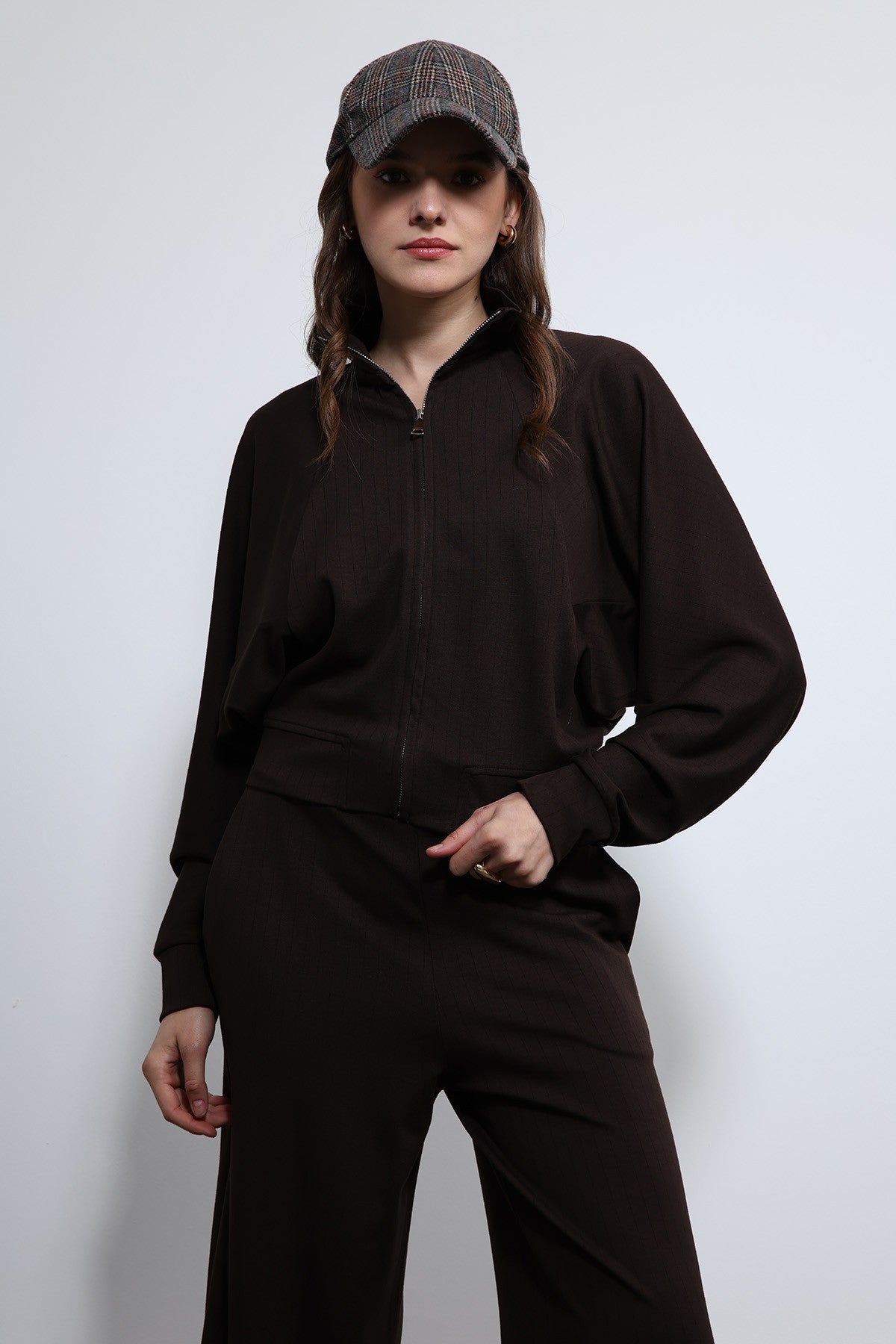 Antioch Wide-Leg Striped Sweatsuit