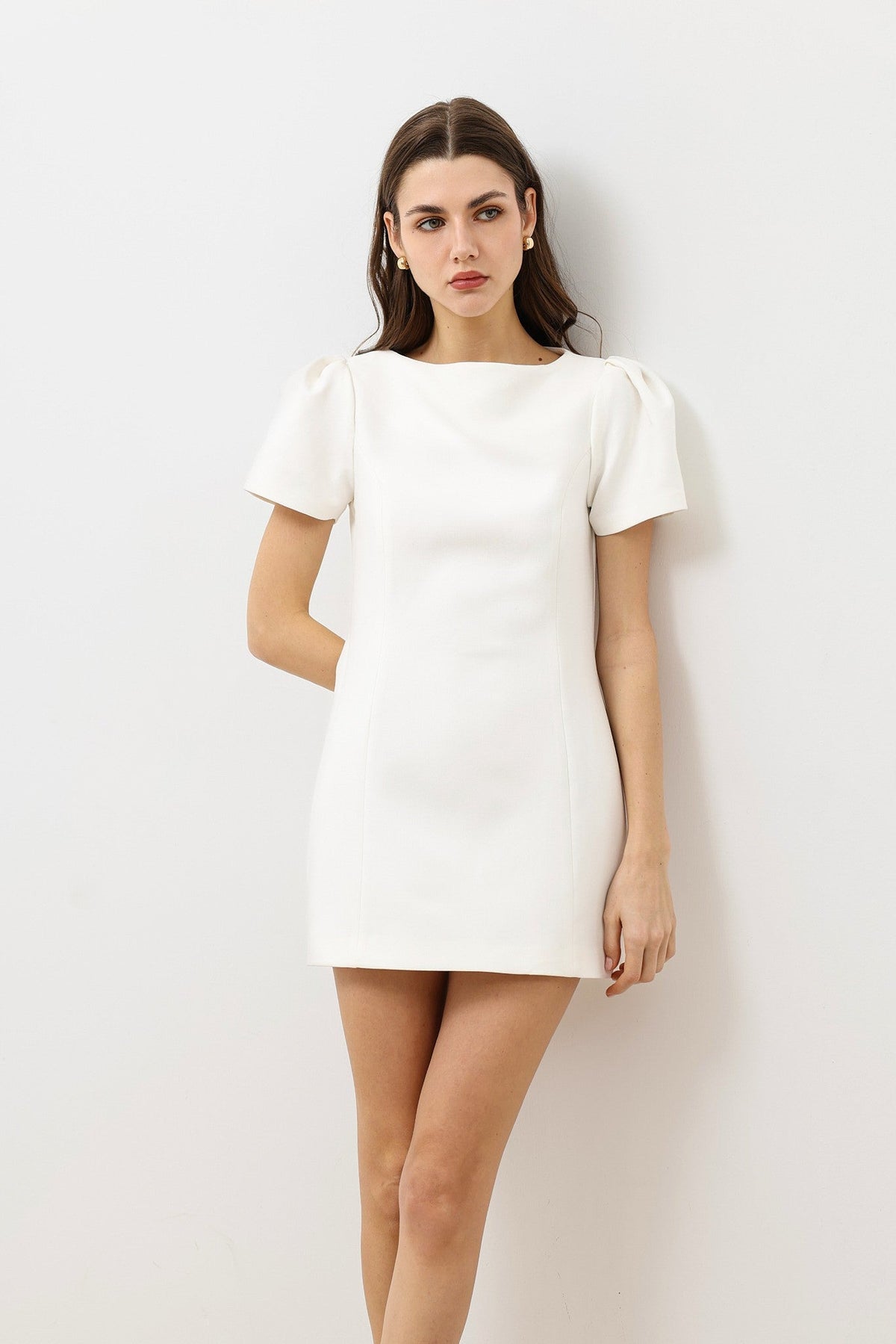 Ruffled Short Women's Dress