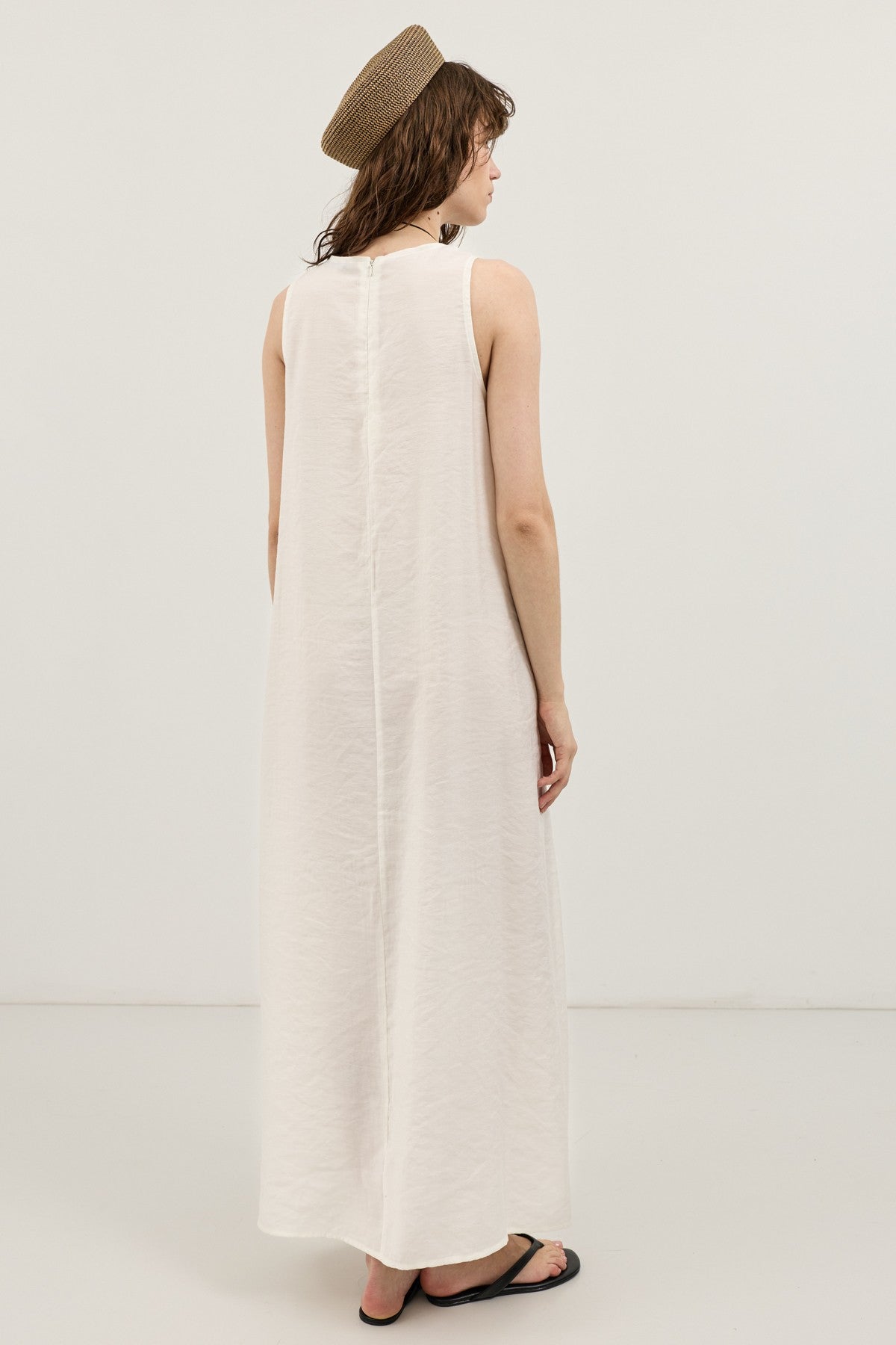 Flowy Halter-Neck Midi Dress