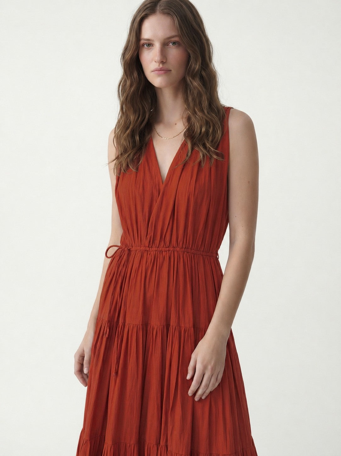 Vual Cotton Women's Midi Dress