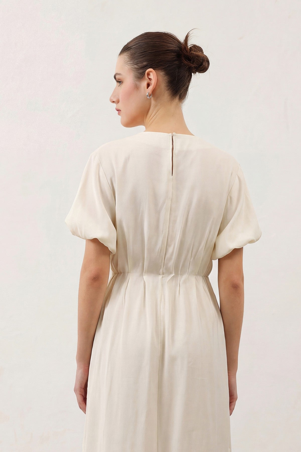 Antioch Balloon-Sleeve Midi Dress for Women