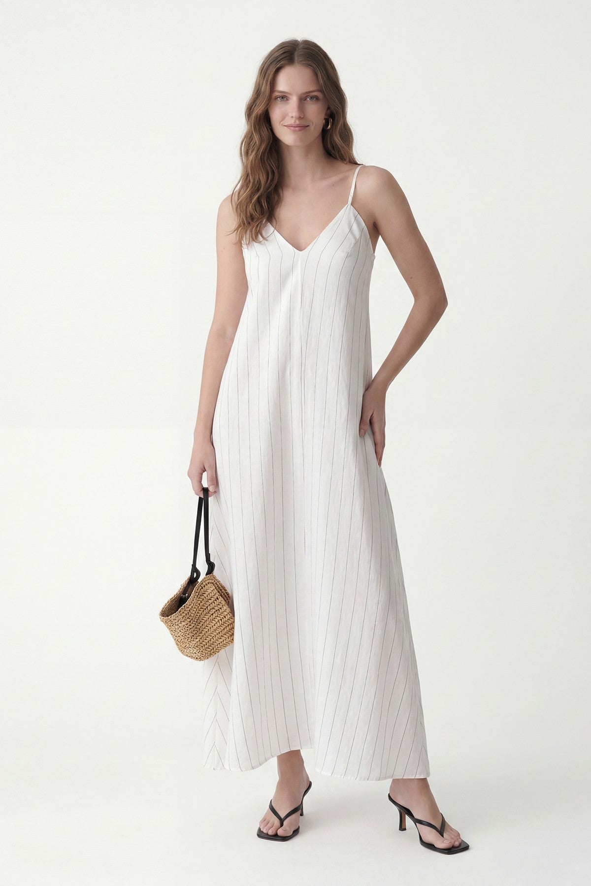 Antioch Women's Striped Dress with Modal Blend