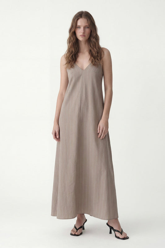 Antioch Women's Striped Dress with Modal Blend