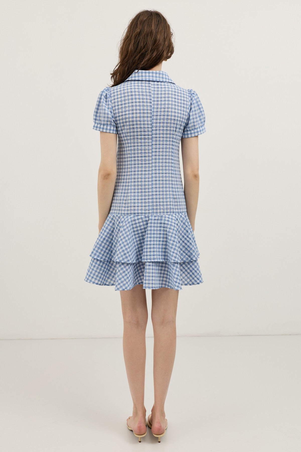 Women's Polka-Dot Ruffle Dress