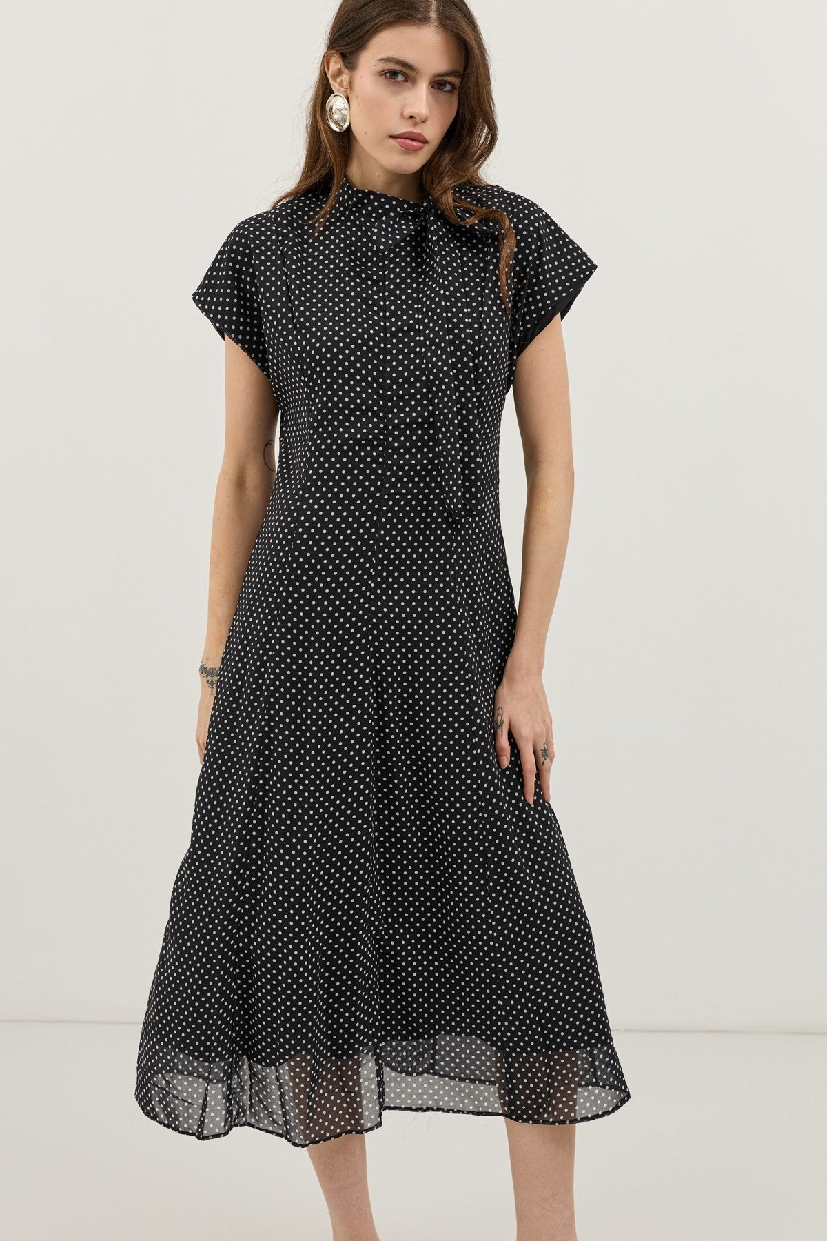 Antioch Polka-Dot Women's Midi Dress