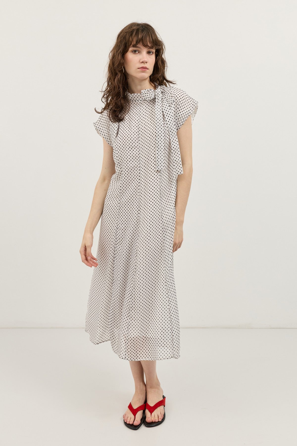 Antioch Polka-Dot Women's Midi Dress