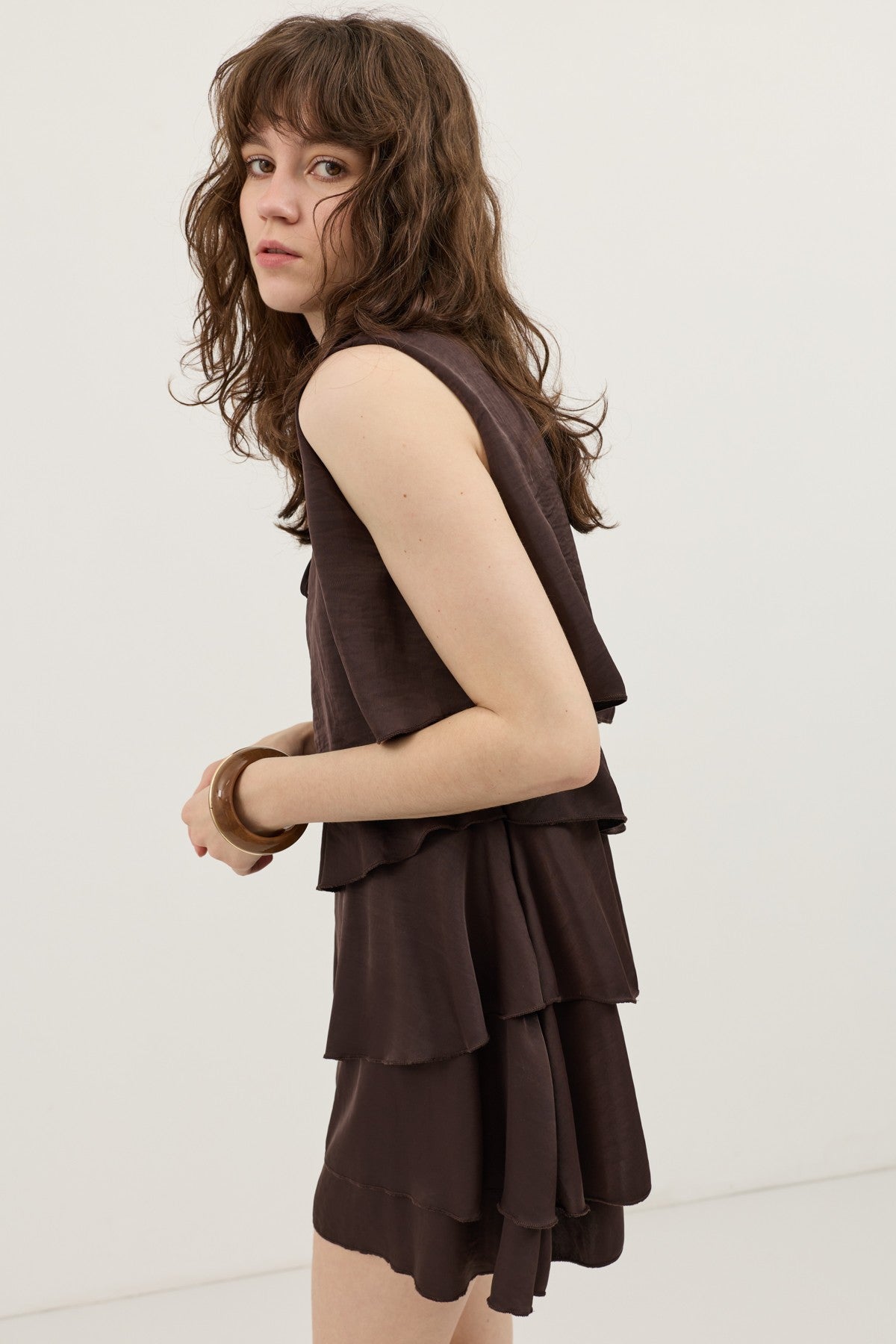 Women's Ruffled Mini Dress