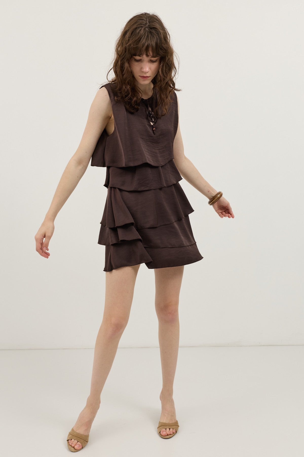 Women's Ruffled Mini Dress