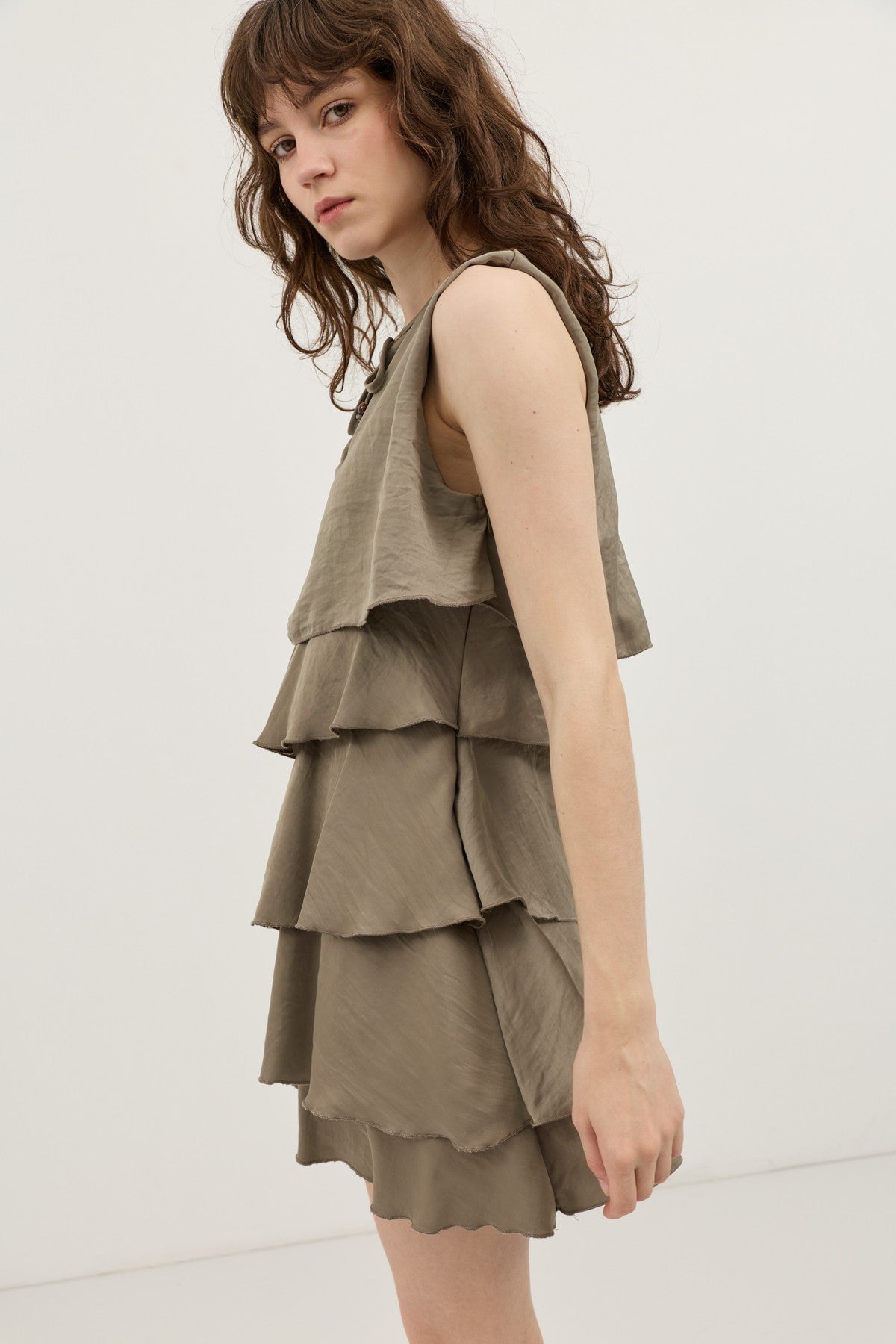 Women's Ruffled Mini Dress