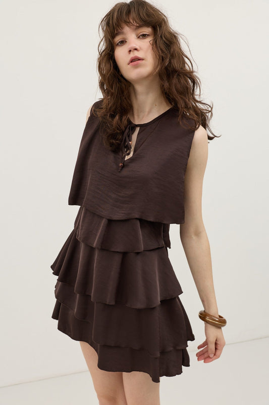 Women's Ruffled Mini Dress