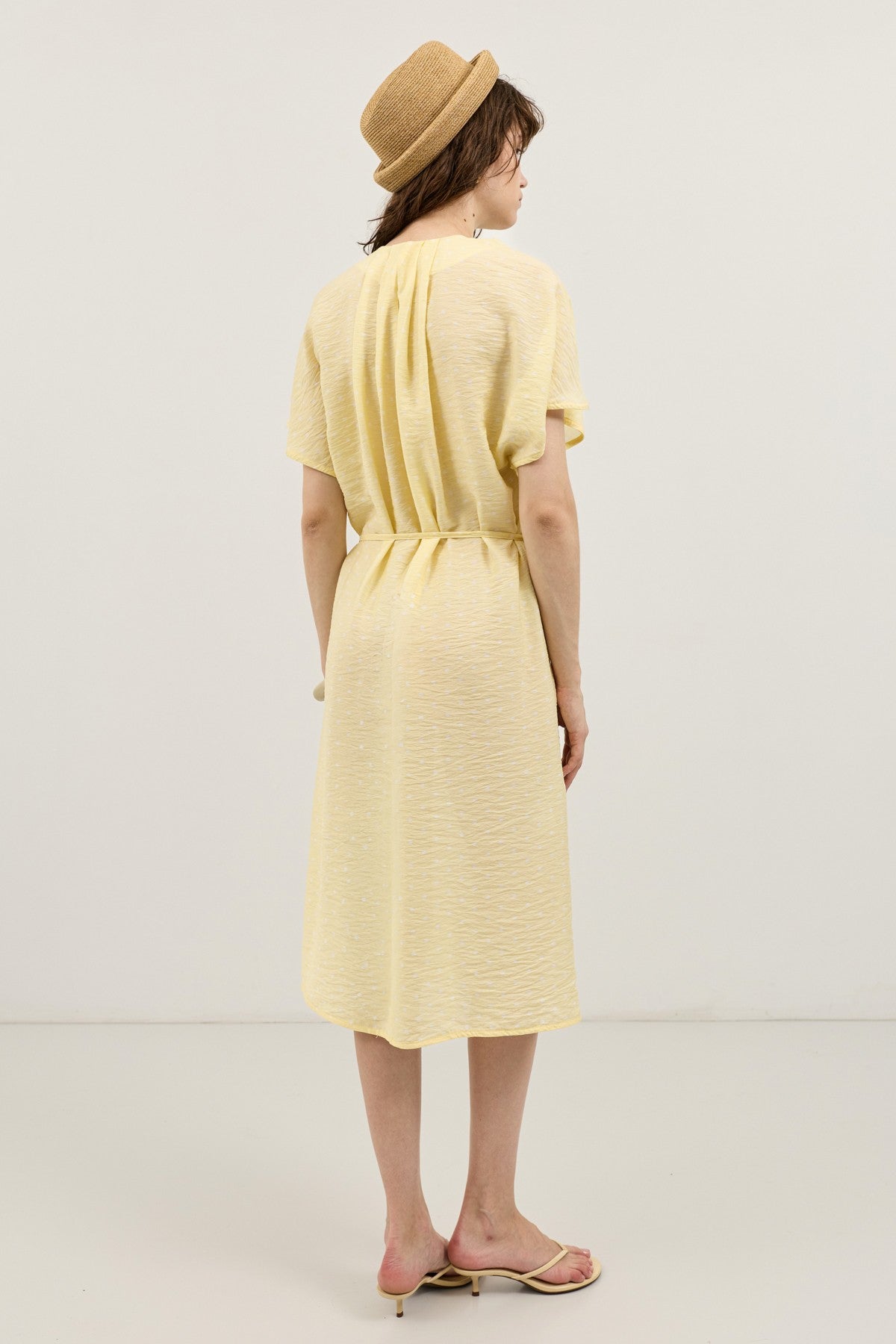 Polka-Dot Midi Dress