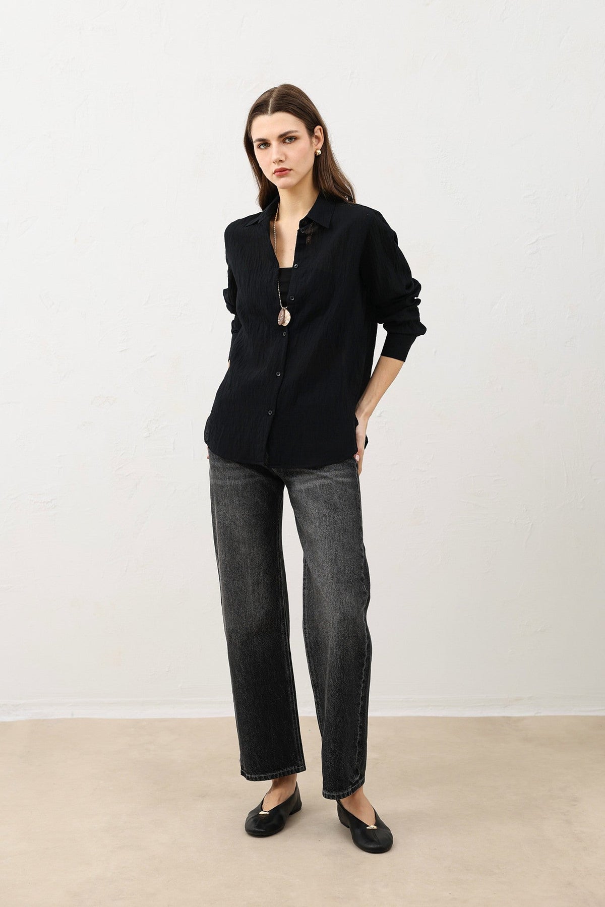 Textured Women's Shirt