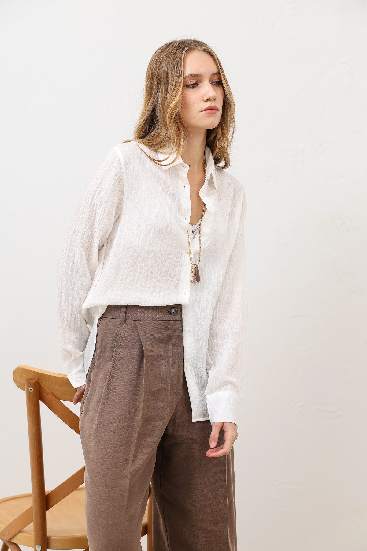Textured Women's Shirt