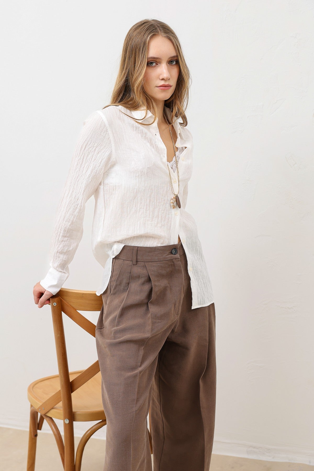 Textured Women's Shirt