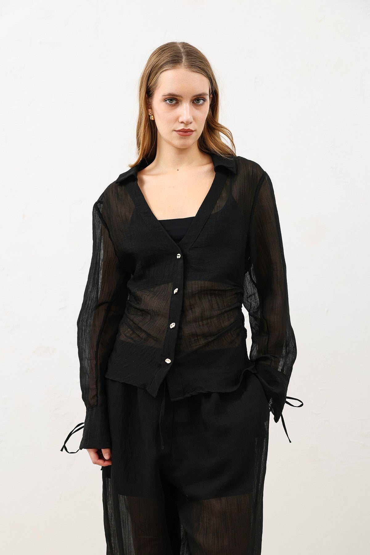 Antioch V-Neck Semi-Sheer Women's Shirt