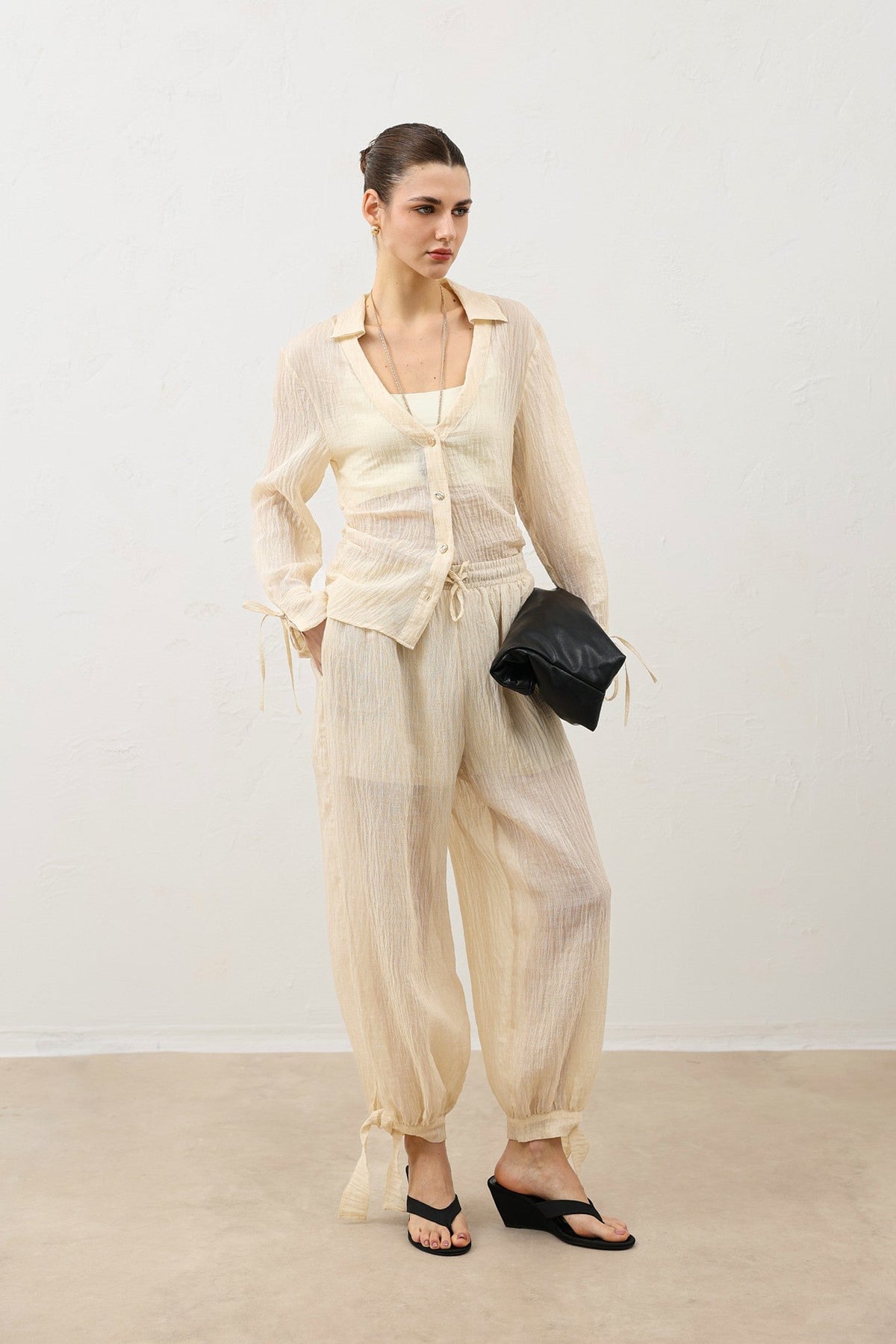 Antioch V-Neck Semi-Sheer Women's Shirt