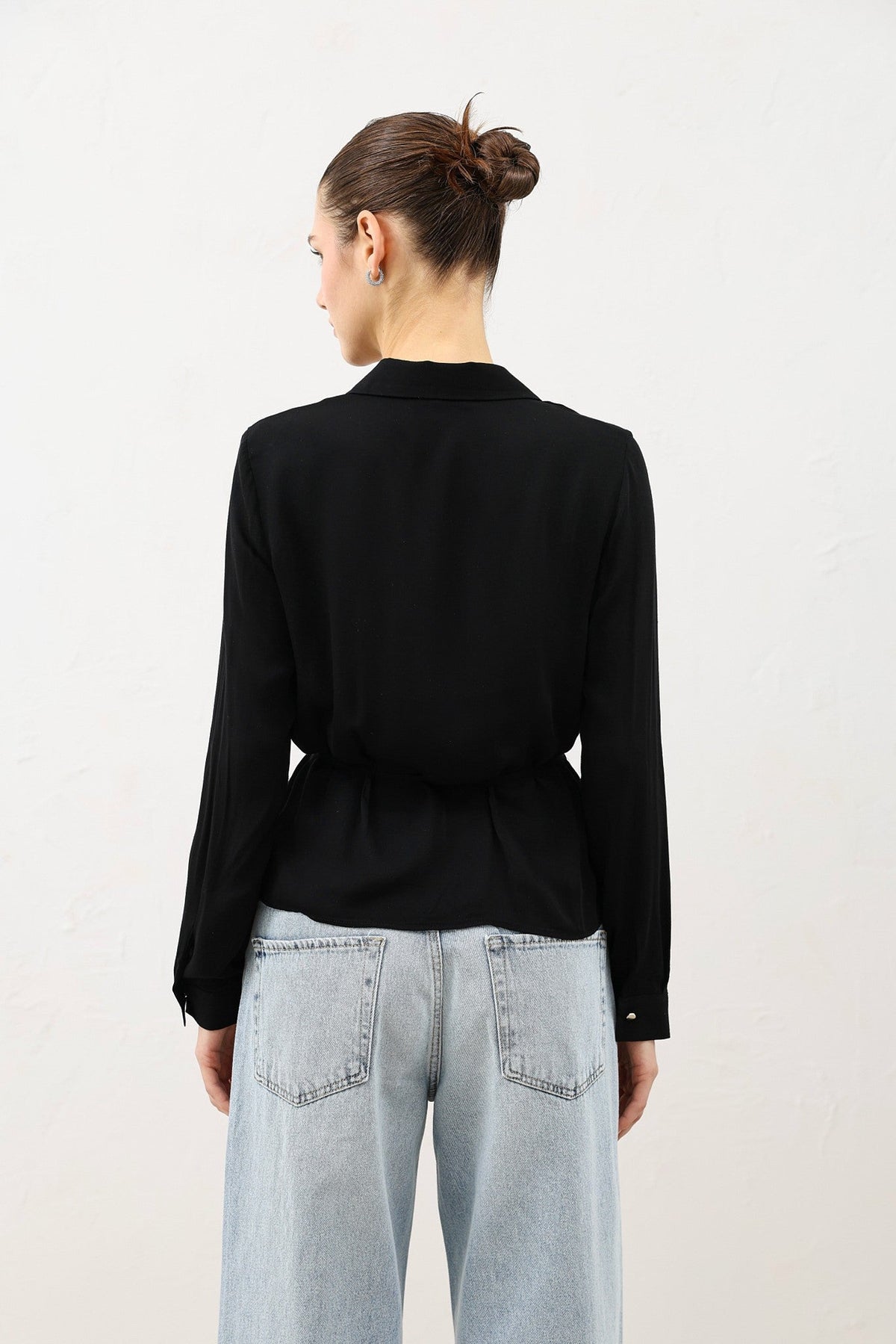 Antioch Women's Shirt with a Tie-Front Neckline