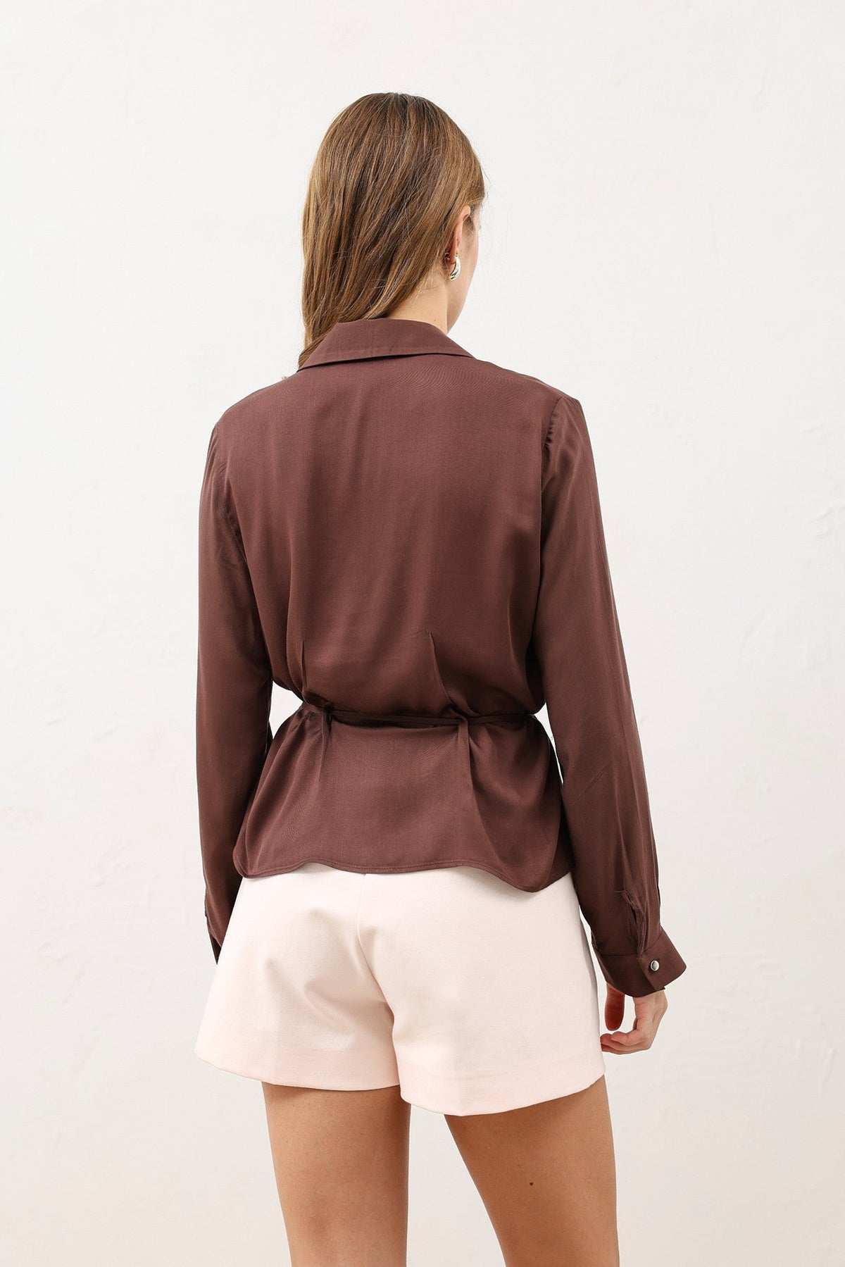 Antioch Women's Shirt with a Tie-Front Neckline